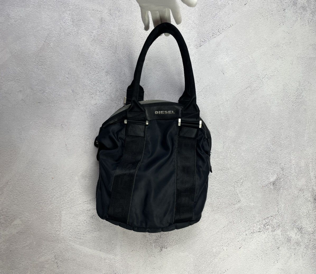 Diesel × Vintage Rare! Vintage y2k Diesel Black Bag Size ONE SIZE - 3 Thumbnail