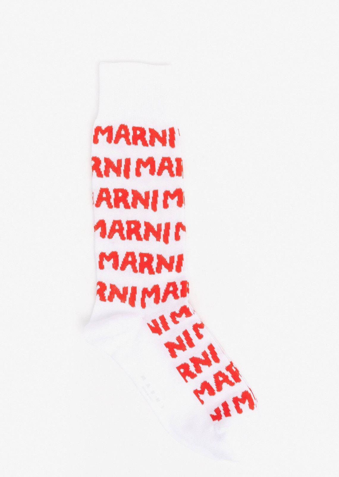 Marni Marni White Logo Jacquard Socks Size 12 Size ONE SIZE - 1 Thumbnail