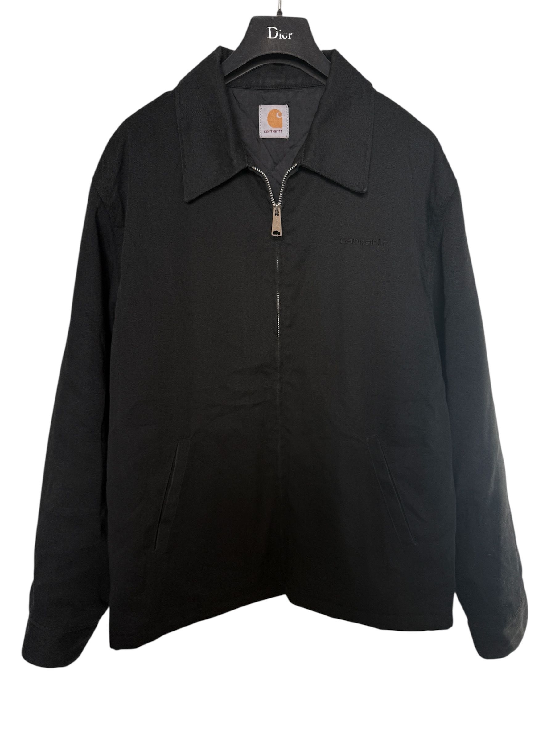 Carhartt worker jacket full black size L 52it