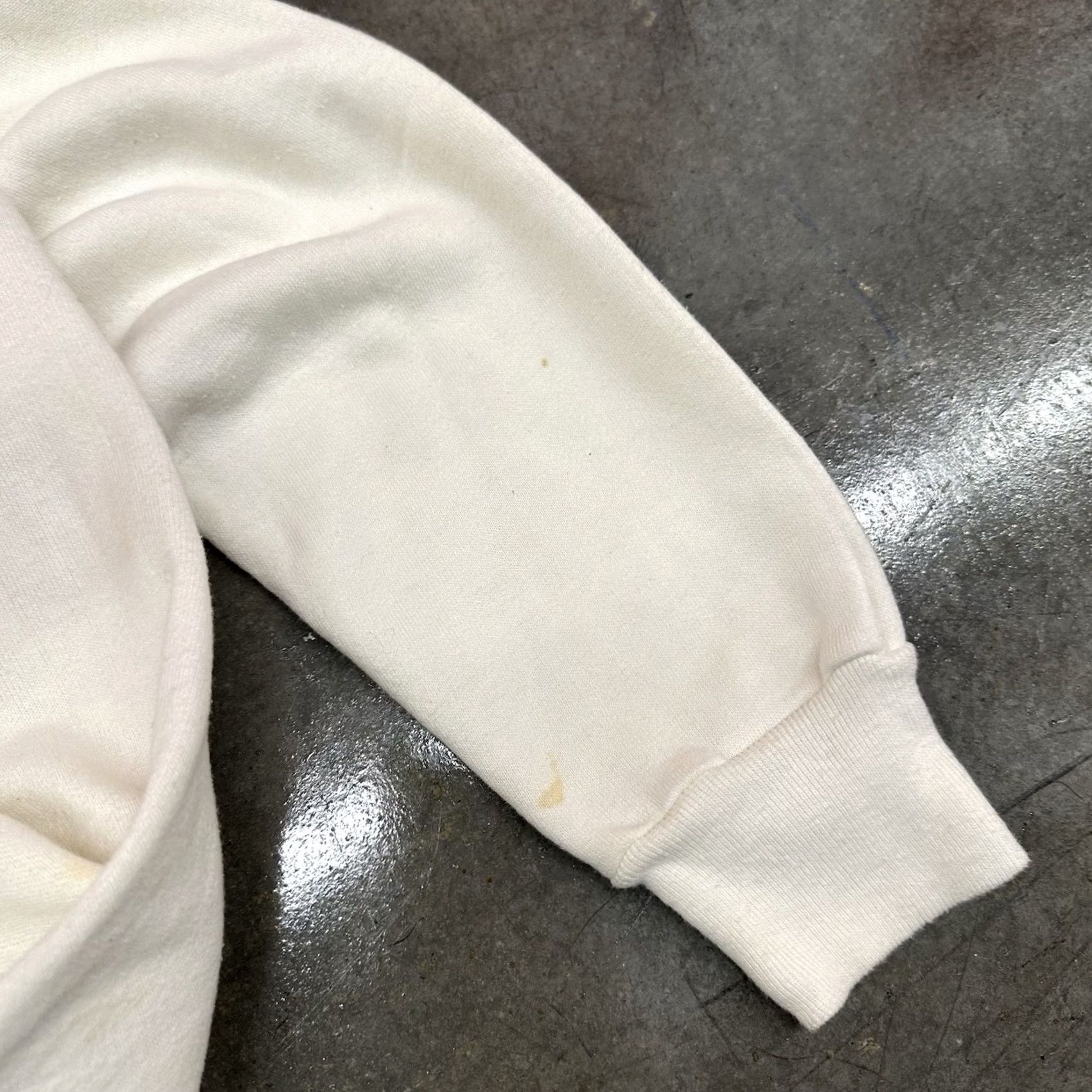 Champion VINTAGE Champion Hoodie Sweatshirt XL White USA 80s Raglan Sleeve 50/50 Blend Mens Size US XL / EU 56 / 4 - 6 Thumbnail