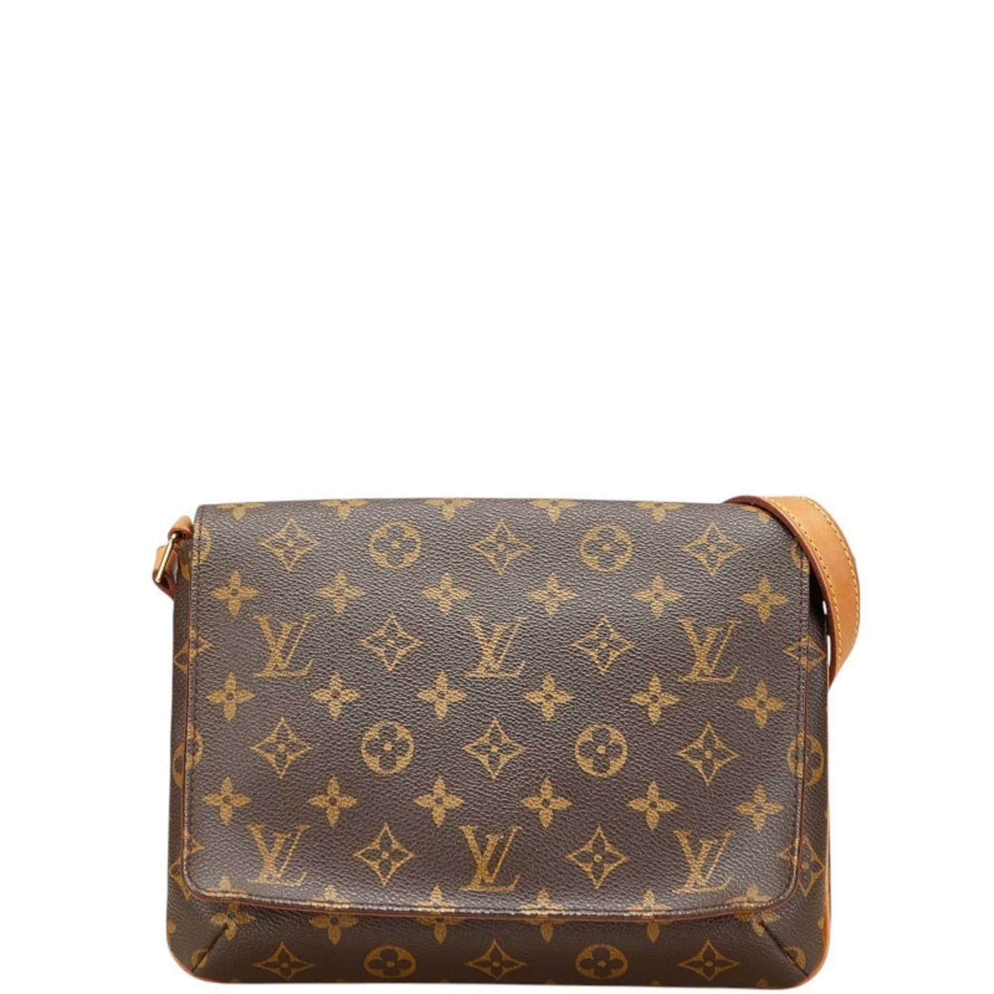 Louis Vuitton Monogram Musette Tango Short Shoulder Bag/Handbag M51257 Brown Leather Women's LOUIS VUITTON
