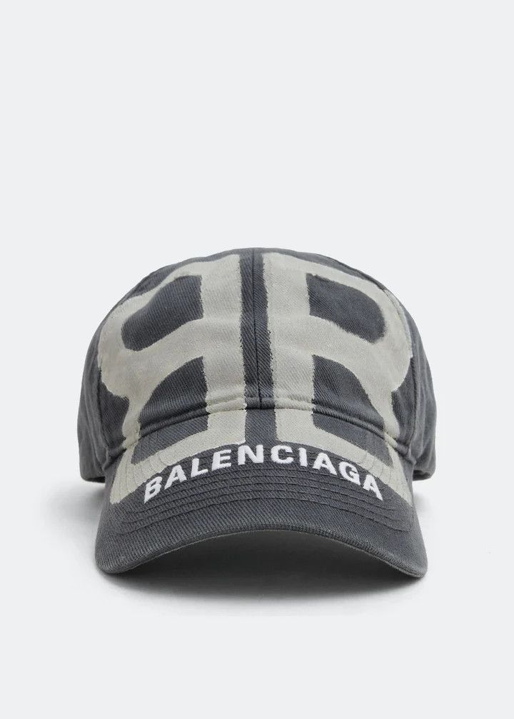 Balenciaga o1w1db10226 Size: S / BB Sprayed Hat / Cap In Grey Size ONE SIZE - 1 Thumbnail
