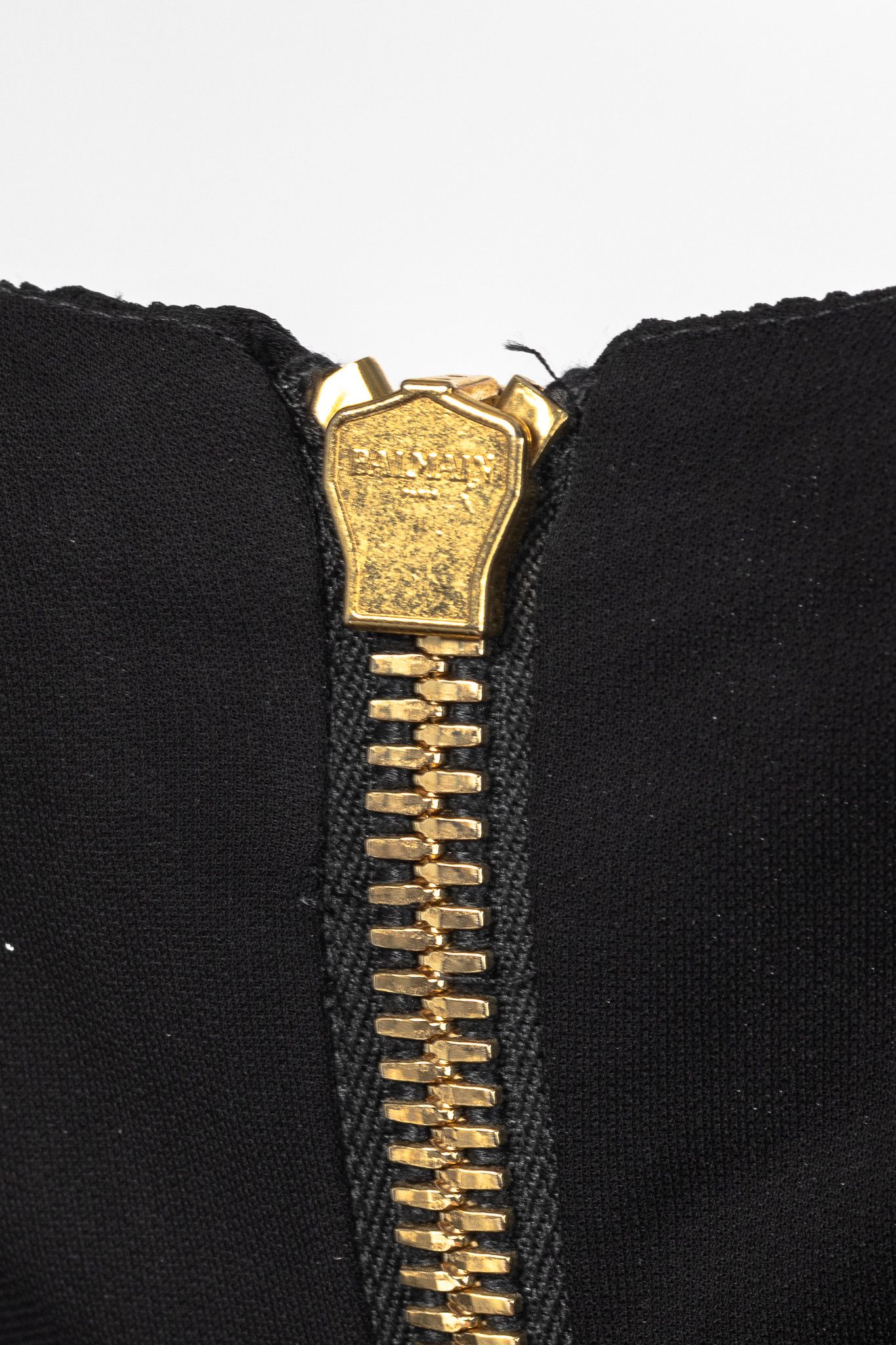 Balmain Balmain R16 Black Viscose Ruched Stretch Jersey Gown Size L / US 10 / IT 46 - 7 Thumbnail