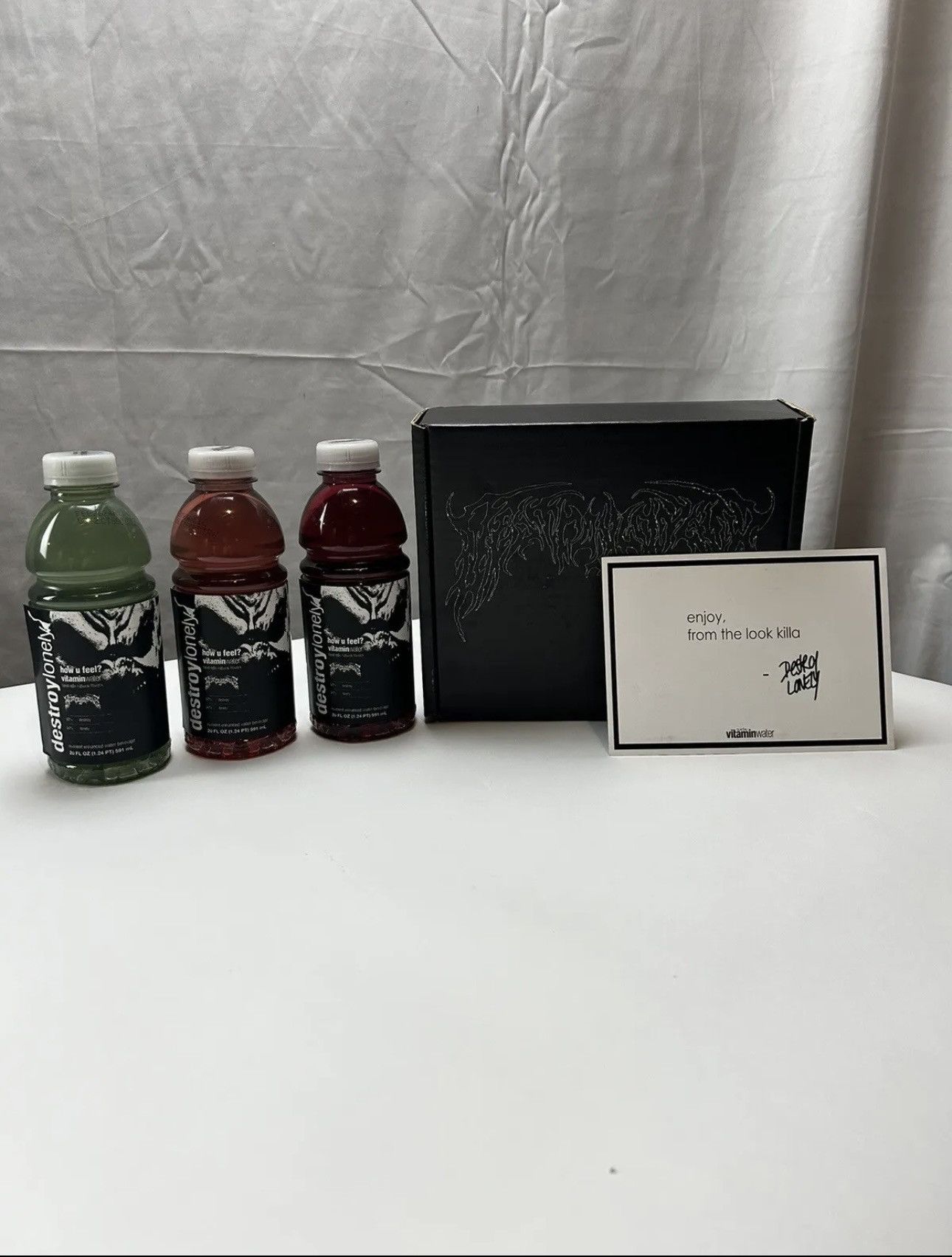 image of Destroy Lonely Vitamin Water Collab Sold Out In Hand in Black, Men's (Size Medium)