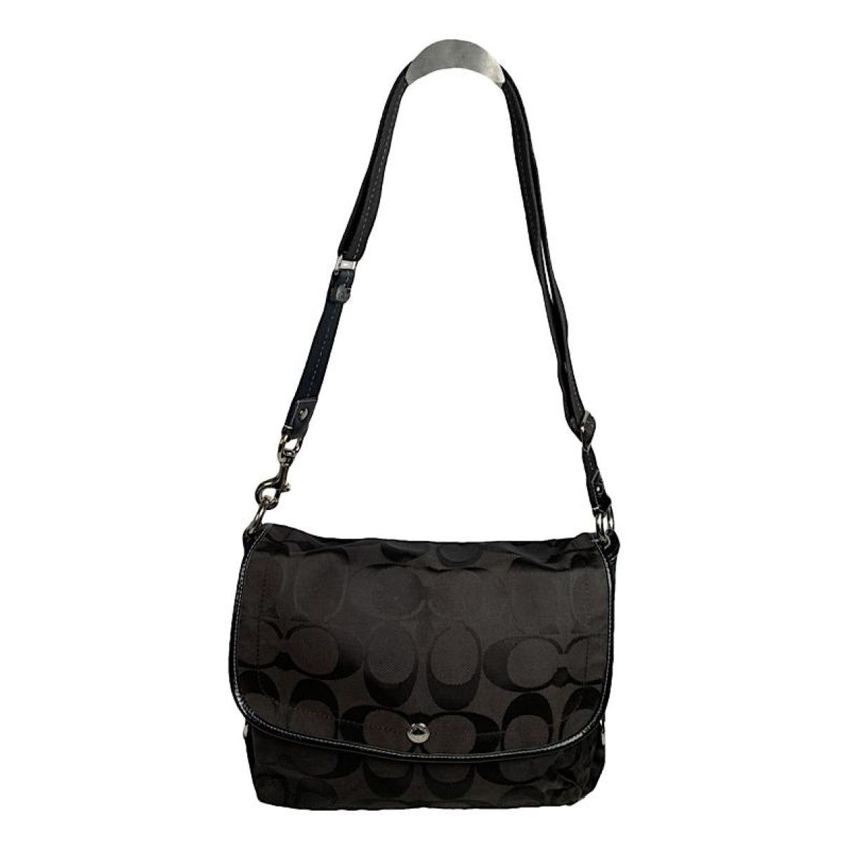 Signature Sufflette Brown Cotton Handbag