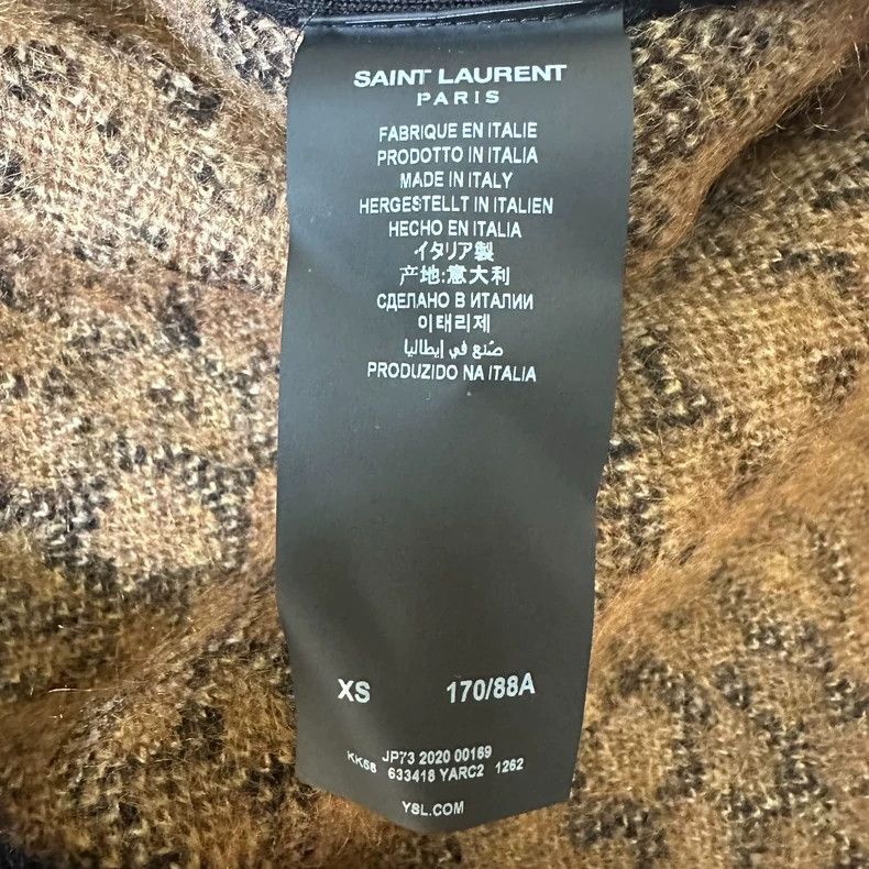 Yves Saint Laurent saint laurent Leopard-blend wool coat 2501-Nextarrow Size US XS / EU 42 / 0 - 5 Thumbnail
