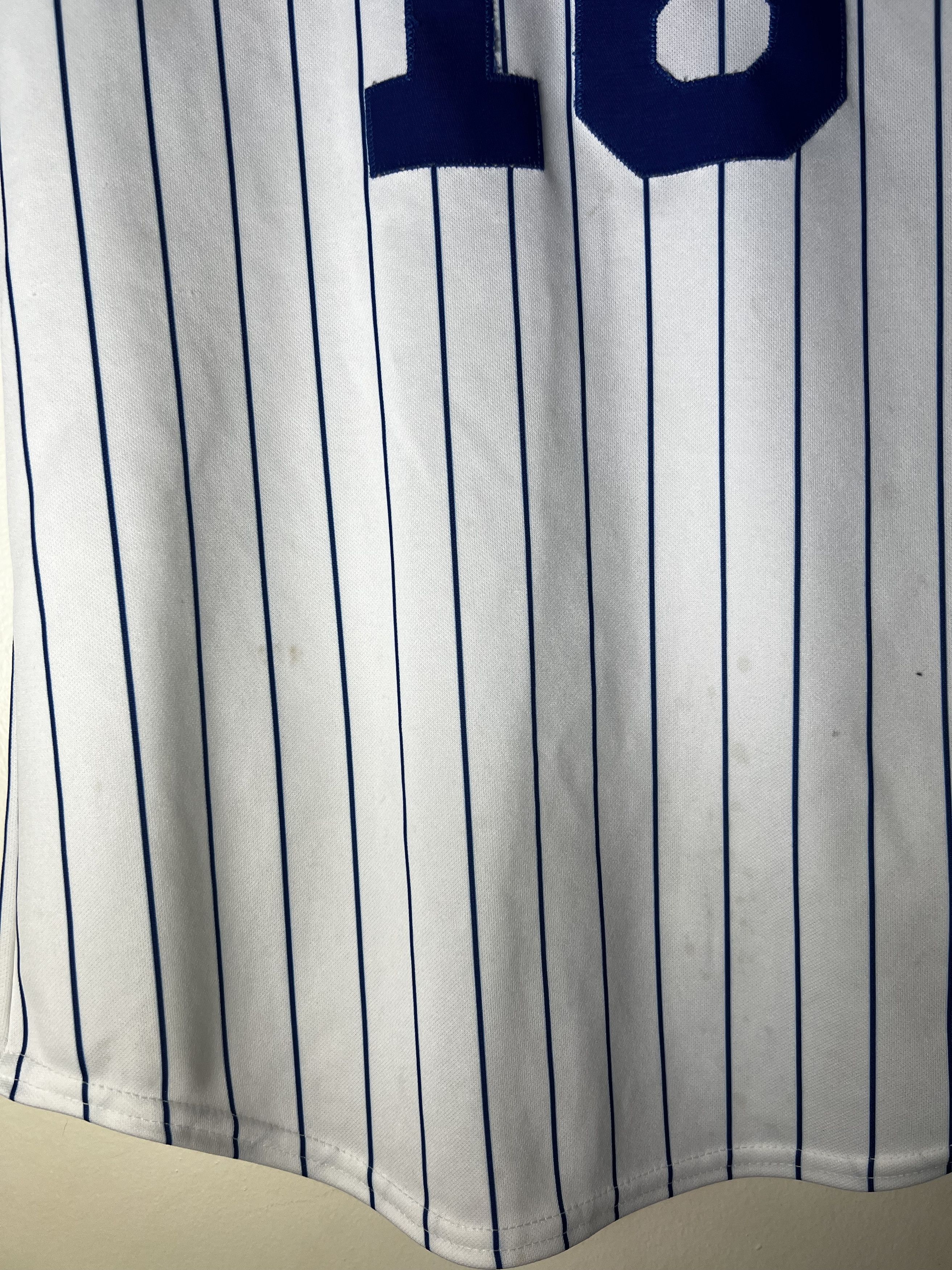 Majestic Vintage Chicago Cubs Soto 18 Striped Short Sleeve Button Up Size US L / EU 52-54 / 3 - 13 Thumbnail