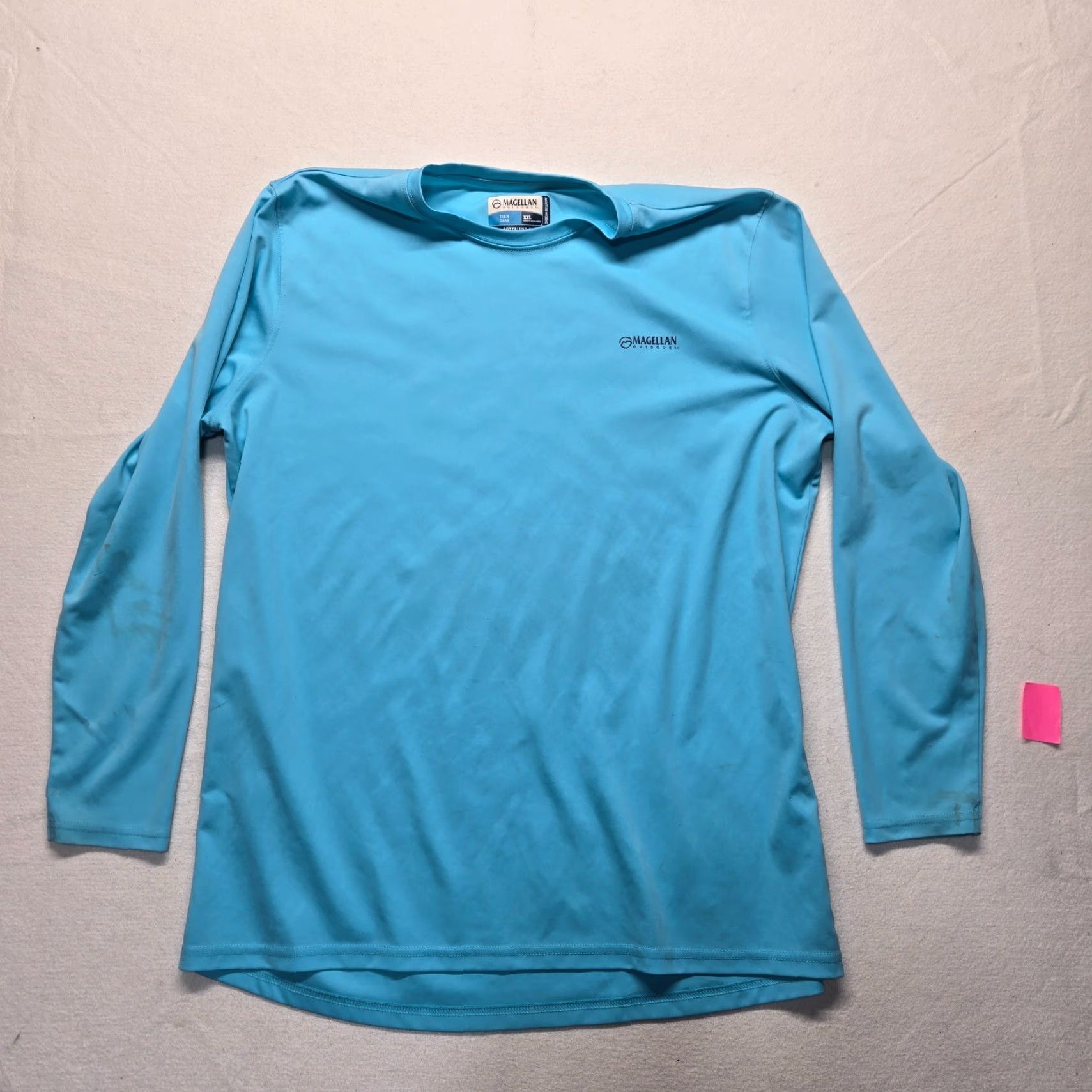 Vintage Magellan Outdoors Women's 2XL Blue Graphic Long Sleeve T-Shirt Activewear Fishing Hiking Pullover Size XXL / US 16-18 / IT 52-54 - 2 Thumbnail