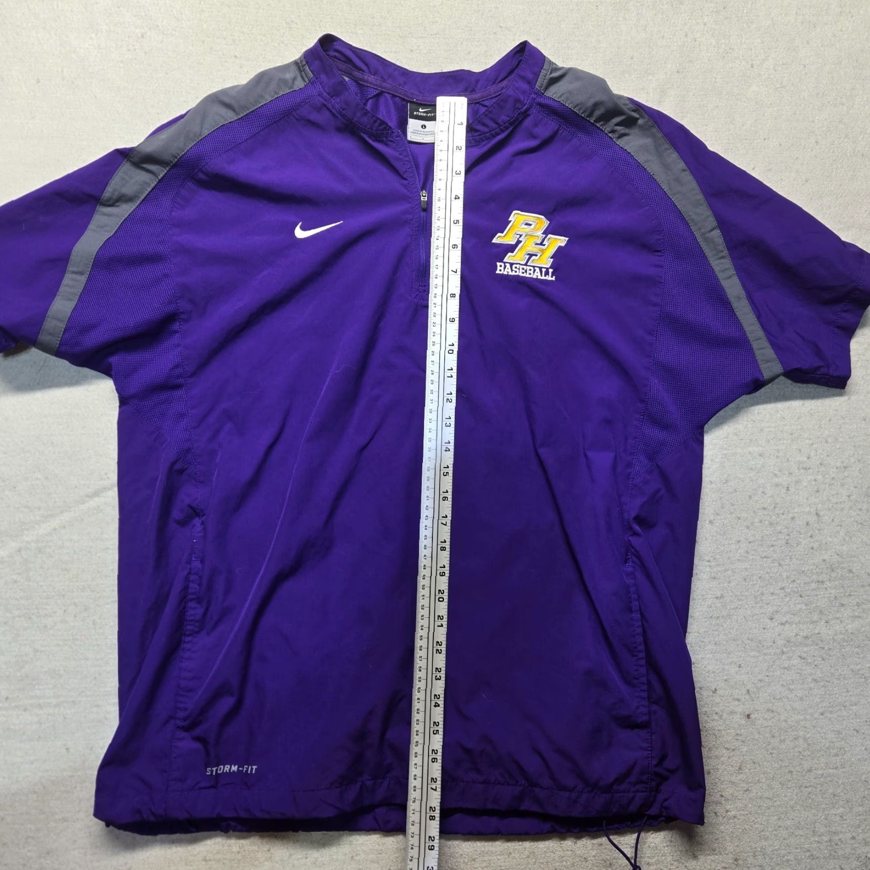 Nike Nike Michigan Wolverine Golf Storm Short Sleeve 1/4 Zip Windbreaker Jacket Large Size US 33 - 7 Thumbnail