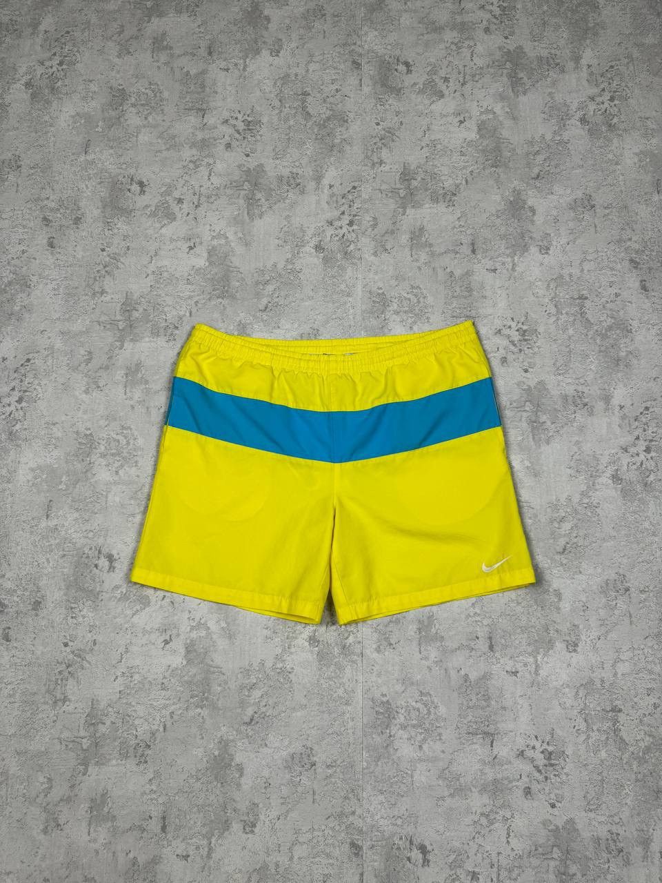 Nike Vintage Nike Blue/Yellow Shorts Size M Size US 33 - 1 Thumbnail