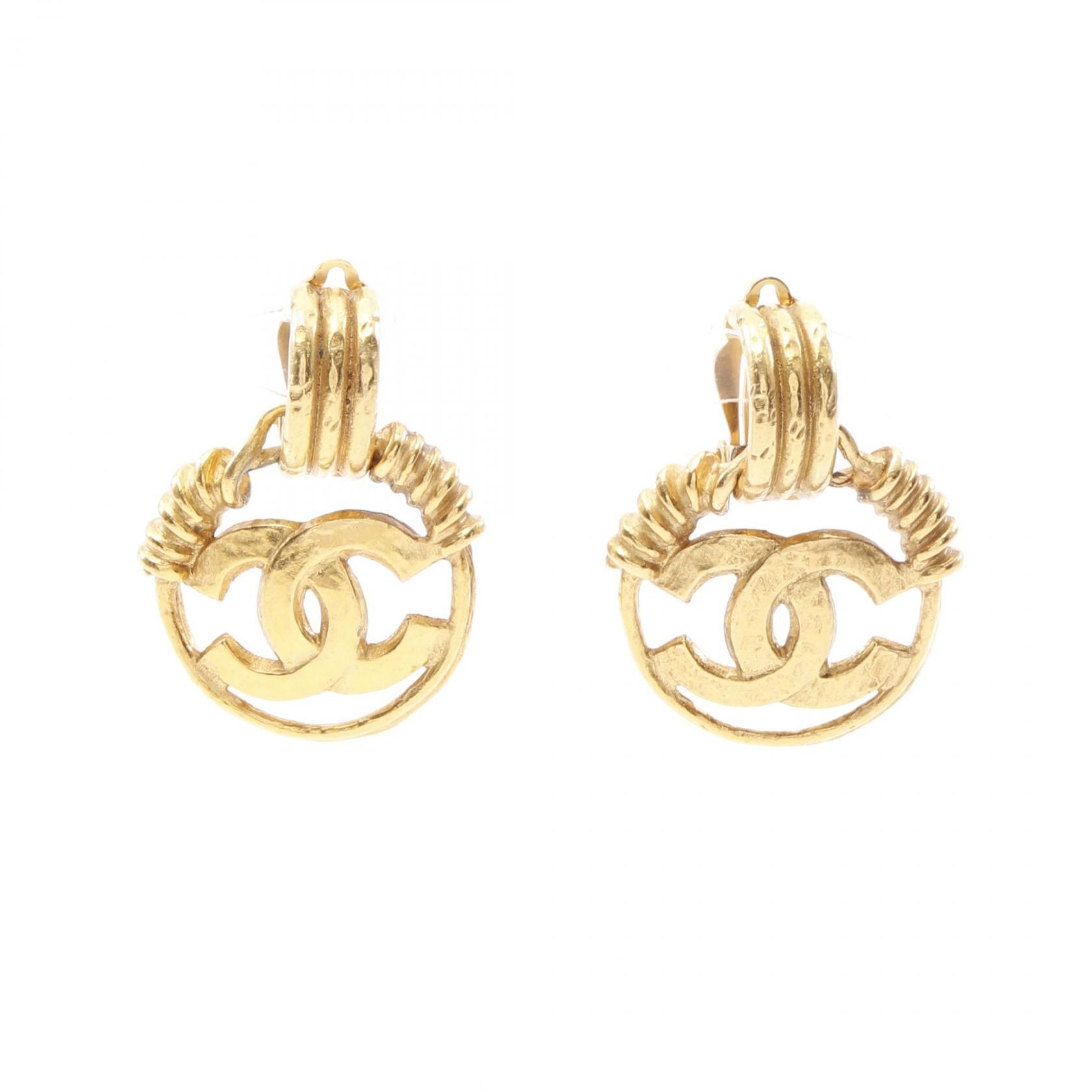 Chanel Chanel Chanel Coco Mark Earrings Metal Earrings Size ONE SIZE - 1 Thumbnail
