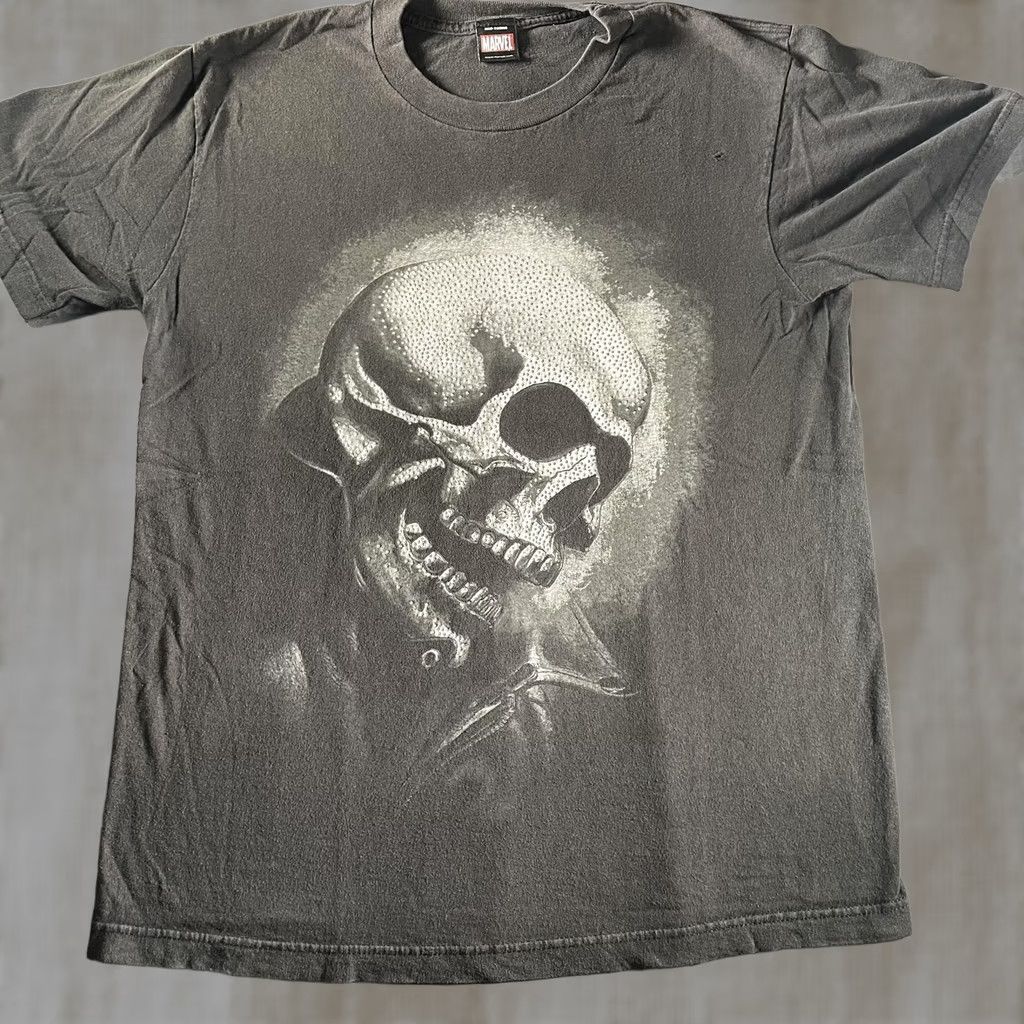 Vintage Marvel Skull Shirt Mens Large Black Mad Engine Graphic Tee T-Shirt Superhero Size US L / EU 52-54 / 3 - 1 Thumbnail