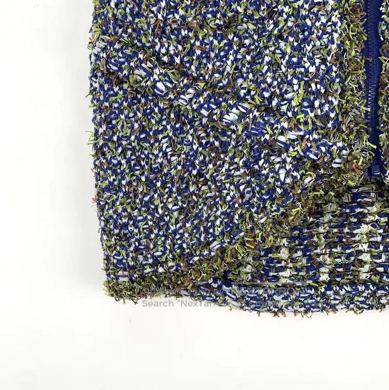 Chanel Chanel Blue Cotton Mini Skirt for Women . Size 22" - 4 Thumbnail