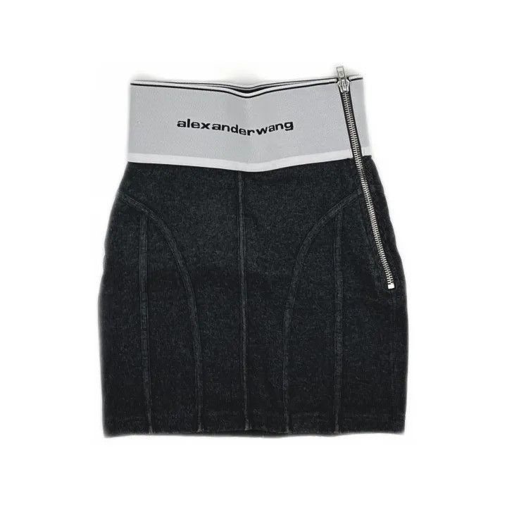 Alexander Wang Alexander Wang FW21 Logo Decor Mini Skirt - Size 24" / US 00 / IT 34 - 2 Thumbnail