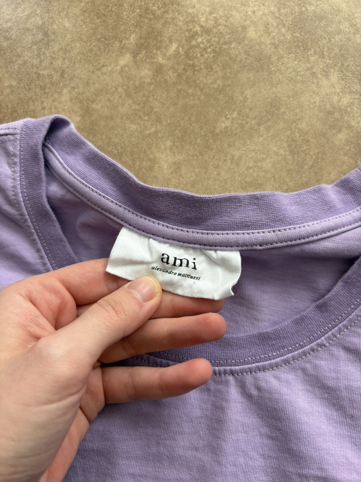 AMI AMI Alexandre Mattiussi Lavender AMI de Cœur T-Shirt Size US L / EU 52-54 / 3 - 3 Thumbnail