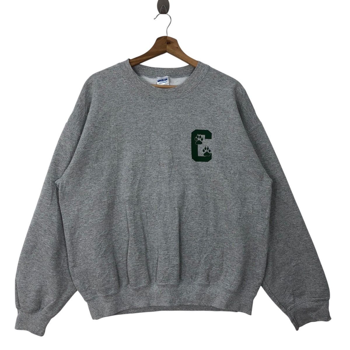 Gildan Vintage CLAYTON Basketball Big Back Logo Sweatshirt Size US L / EU 52-54 / 3 - 1 Thumbnail