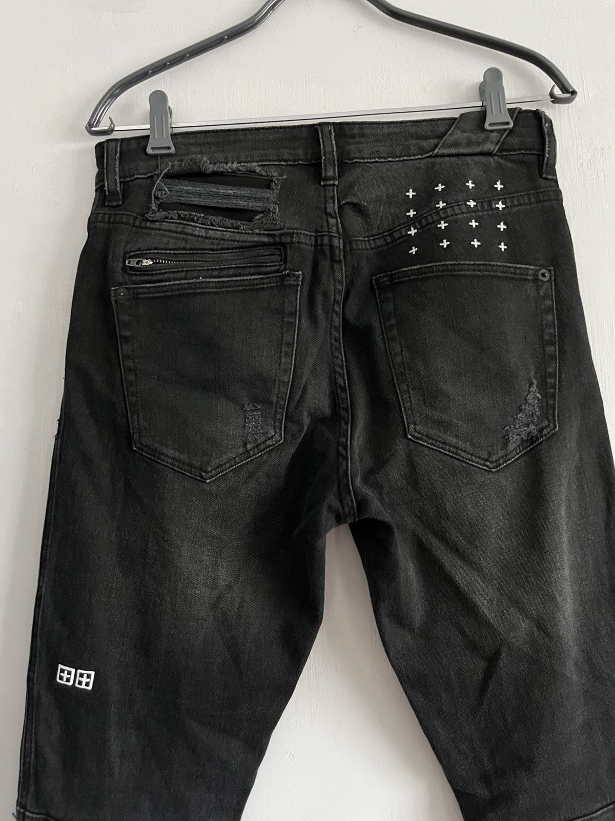 Ksubi Ksubi Chitch Biker Wolf Gang Trashed Jeans Size US 30 / EU 46 - 5 Thumbnail