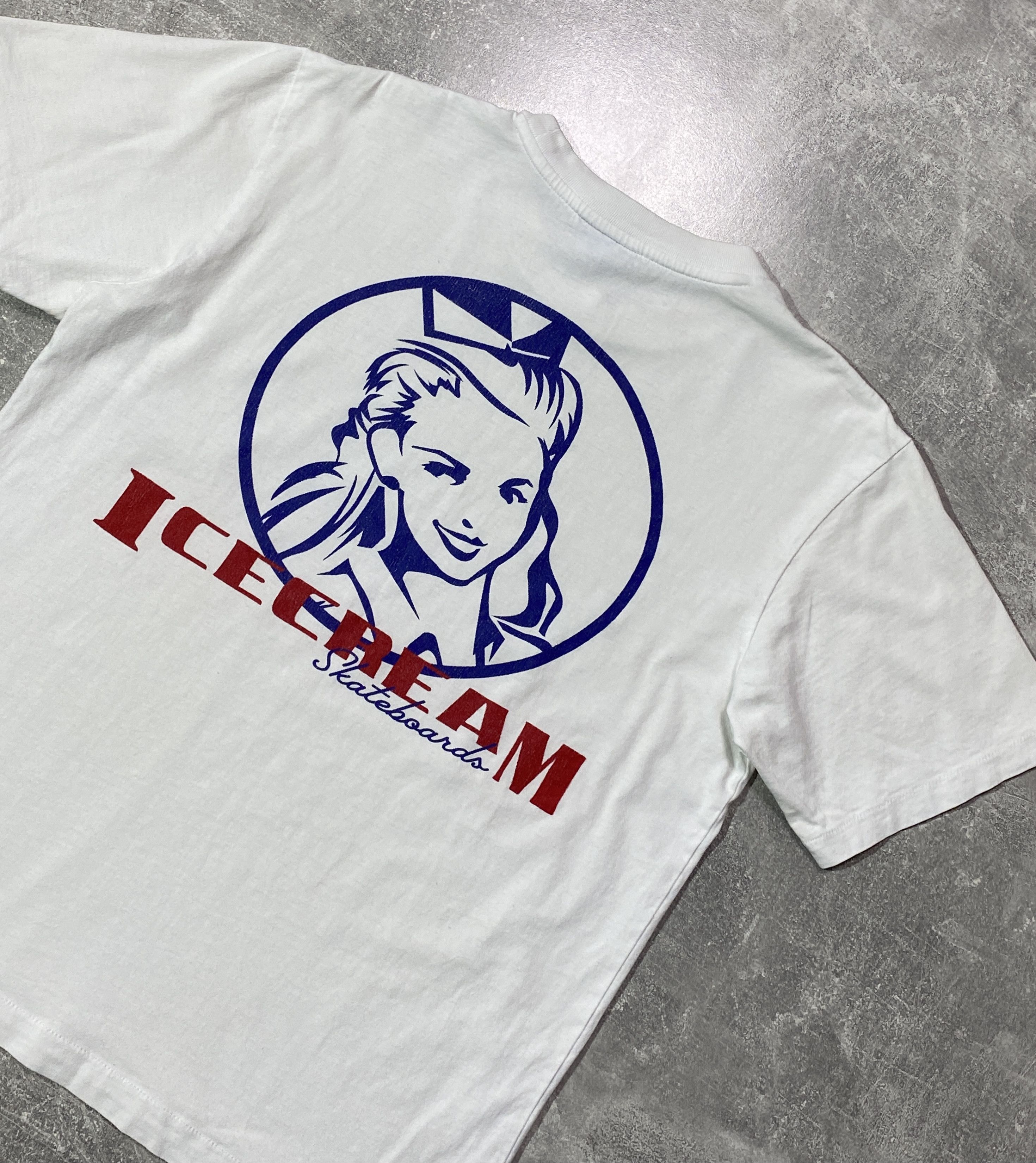 Icecream Vintage Y2K Ice Cream Girl Face Skateboarding T-shirt Size US S / EU 44-46 / 1 - 4 Thumbnail