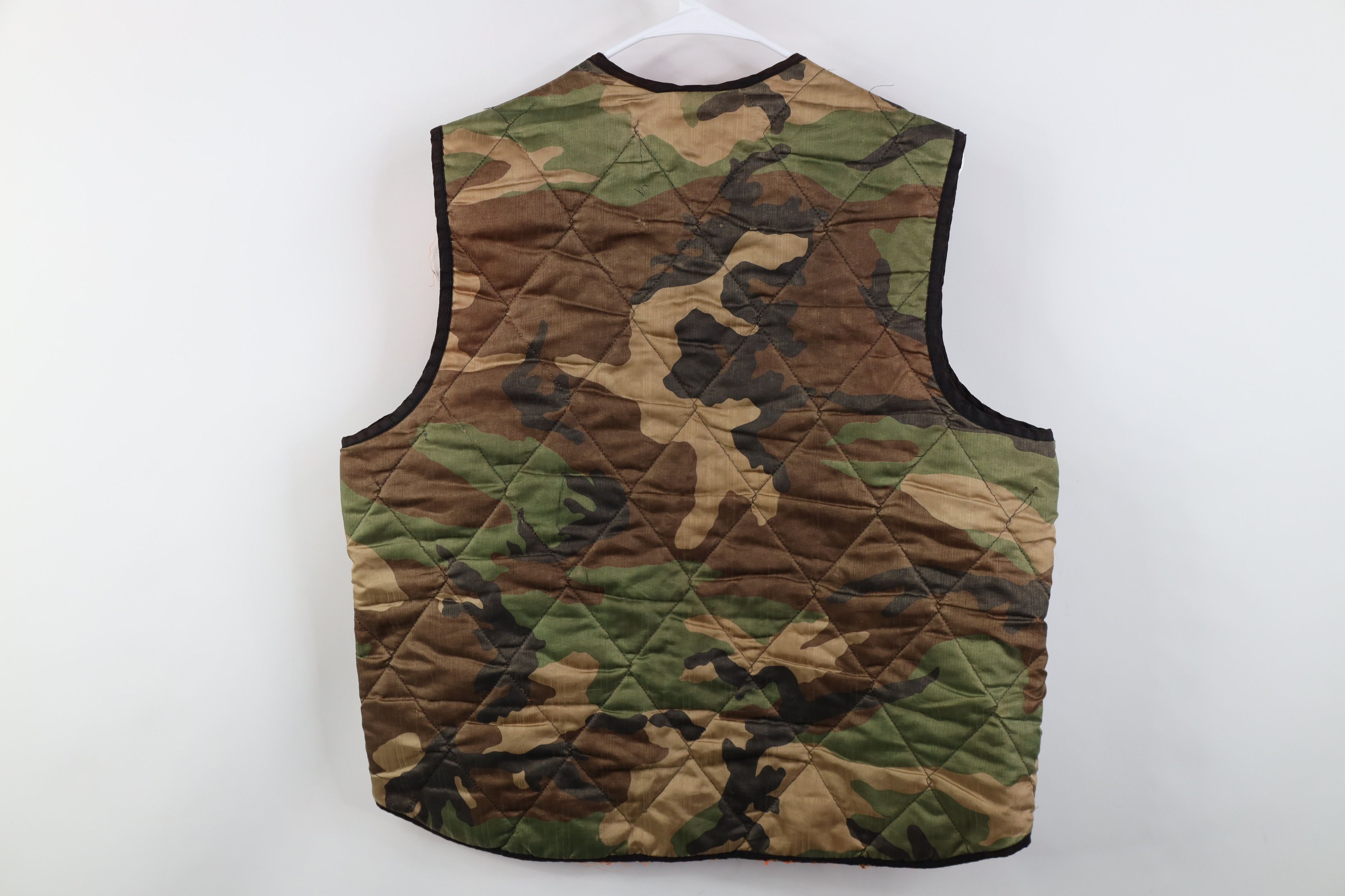 Vintage Vintage 70s Streetwear Reversible Camouflage Vest Jacket USA Size US L / EU 52-54 / 3 - 9 Thumbnail