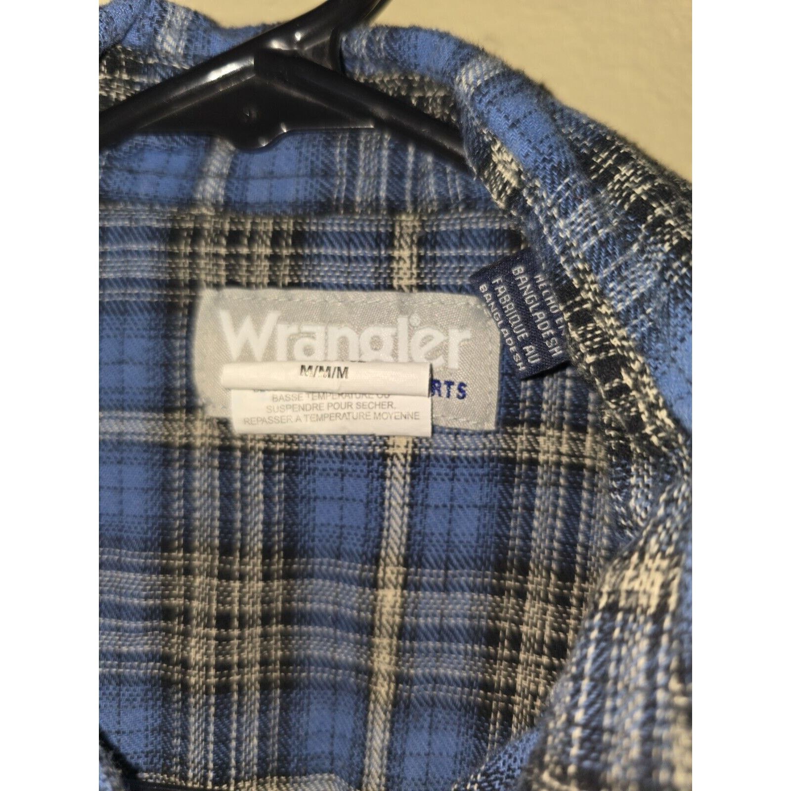Wrangler Vintage Wrangler Pearl Snap Button Western LS Flannel Mens M Size US M / EU 48-50 / 2 - 3 Thumbnail