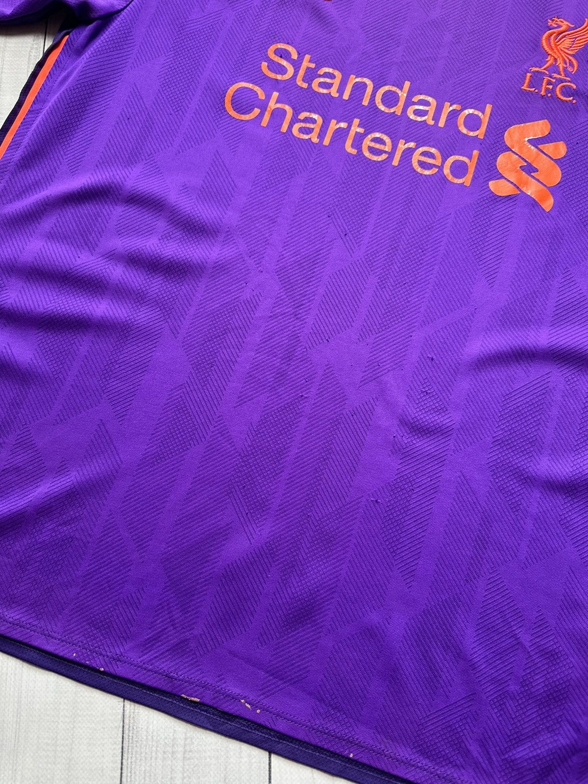 Vintage Vintage Liverpool soccer jersey purple rare size L Size US L / EU 52-54 / 3 - 3 Thumbnail