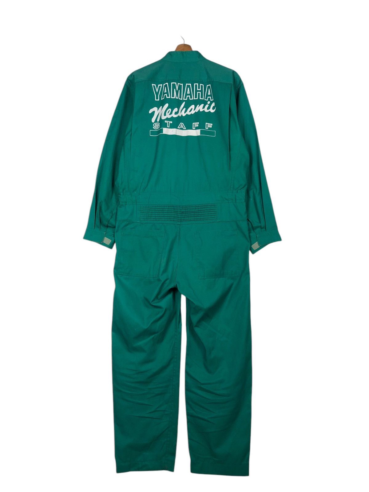 Japanese Brand 📌Vintage Coverall Worker Racing Yamaha Big Logo Spell Out Size US 36 / EU 52 - 10 Thumbnail