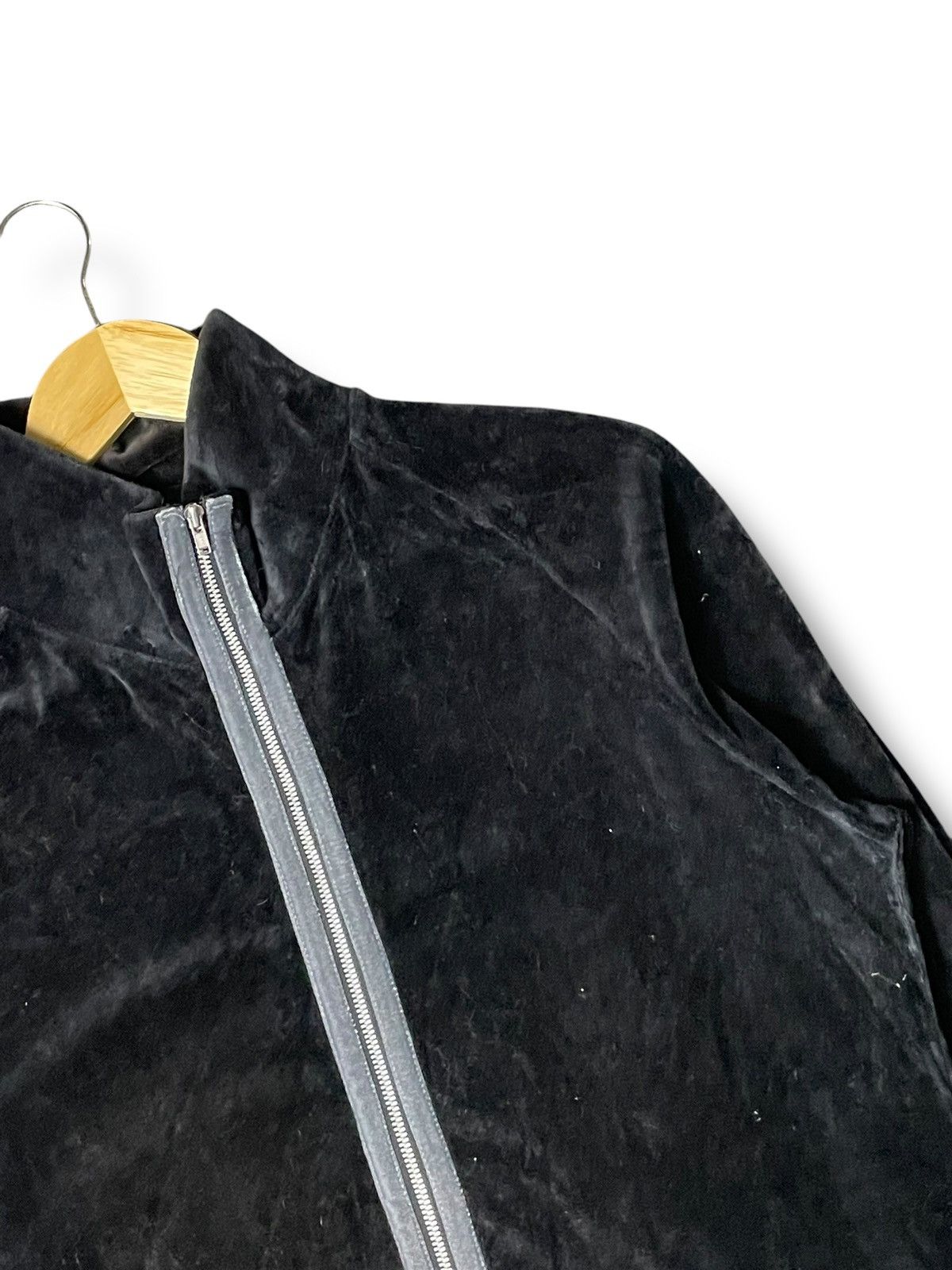 Boycott × Seditionaries × Vintage BOYCOTT Men’s Velvet Zip-up Jacket (84) Size US XXS / EU 40 - 2 Thumbnail