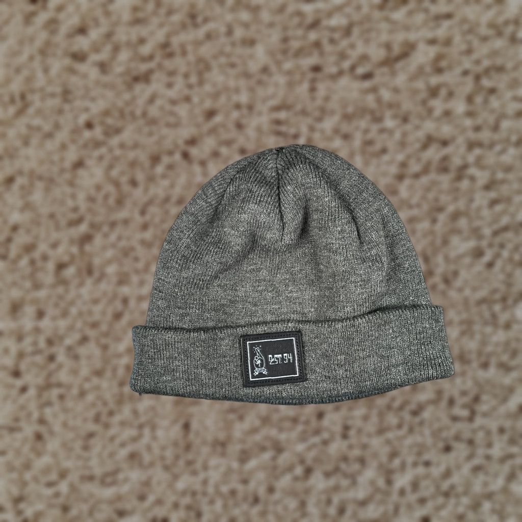 Vintage Spy+ Beanie Adult One Size Gray Knit Hat/Cap Wool Acrylic Polypropylene Blend Est 94 Ski Outdoor Men Style Beanie Summer Fall Winter 90s? Size ONE SIZE - 1 Thumbnail