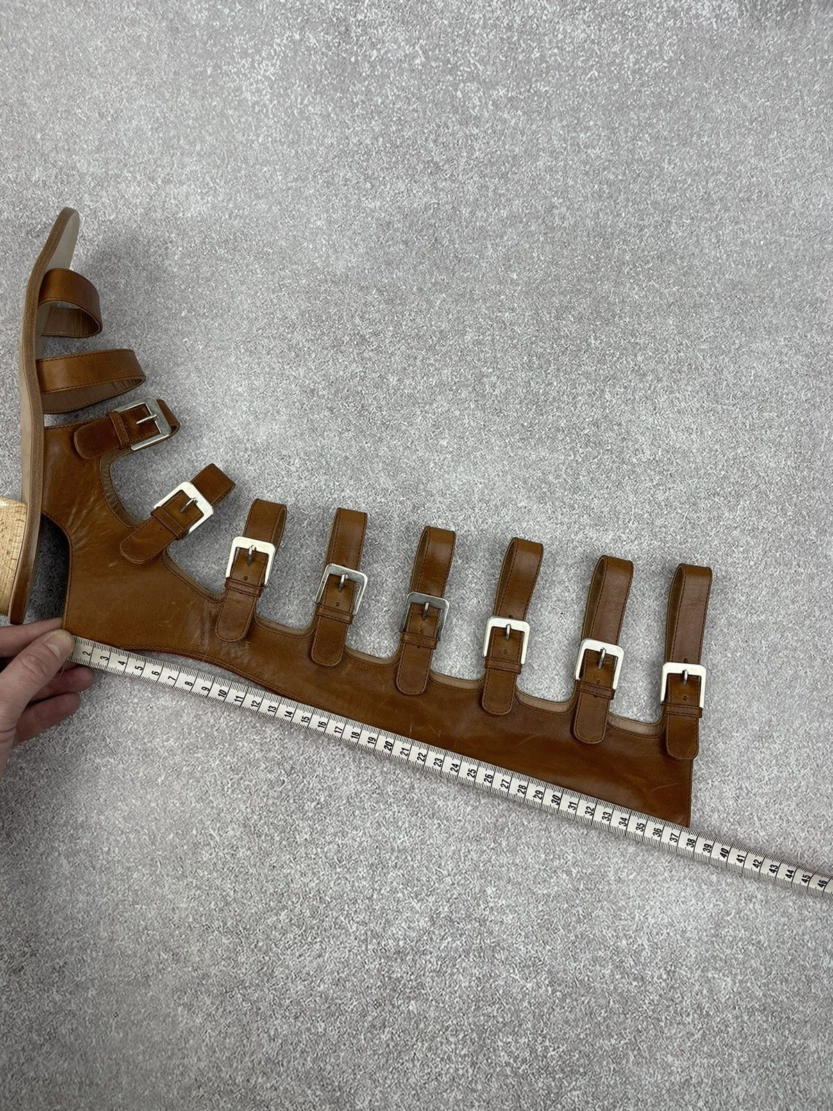 Other Laurence Dacade Brown Leather Halle Gladiator Sandals Size US 8 / IT 38 - 15 Thumbnail