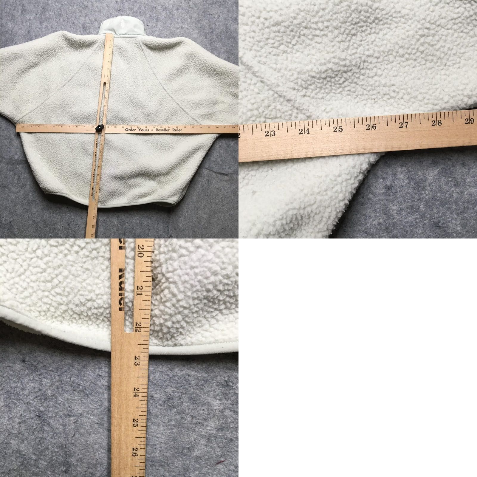 Vintage FP Movement Jacket Womens Small White Fleece Sherpa Cropped Full Zip Pockets Size S / US 4 / IT 40 - 9 Thumbnail