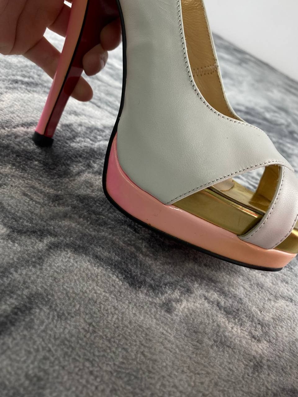 Christian Louboutin Christian Louboutin 140 Nude Leather Slingback Heels Size US 6 / IT 36 - 16 Thumbnail