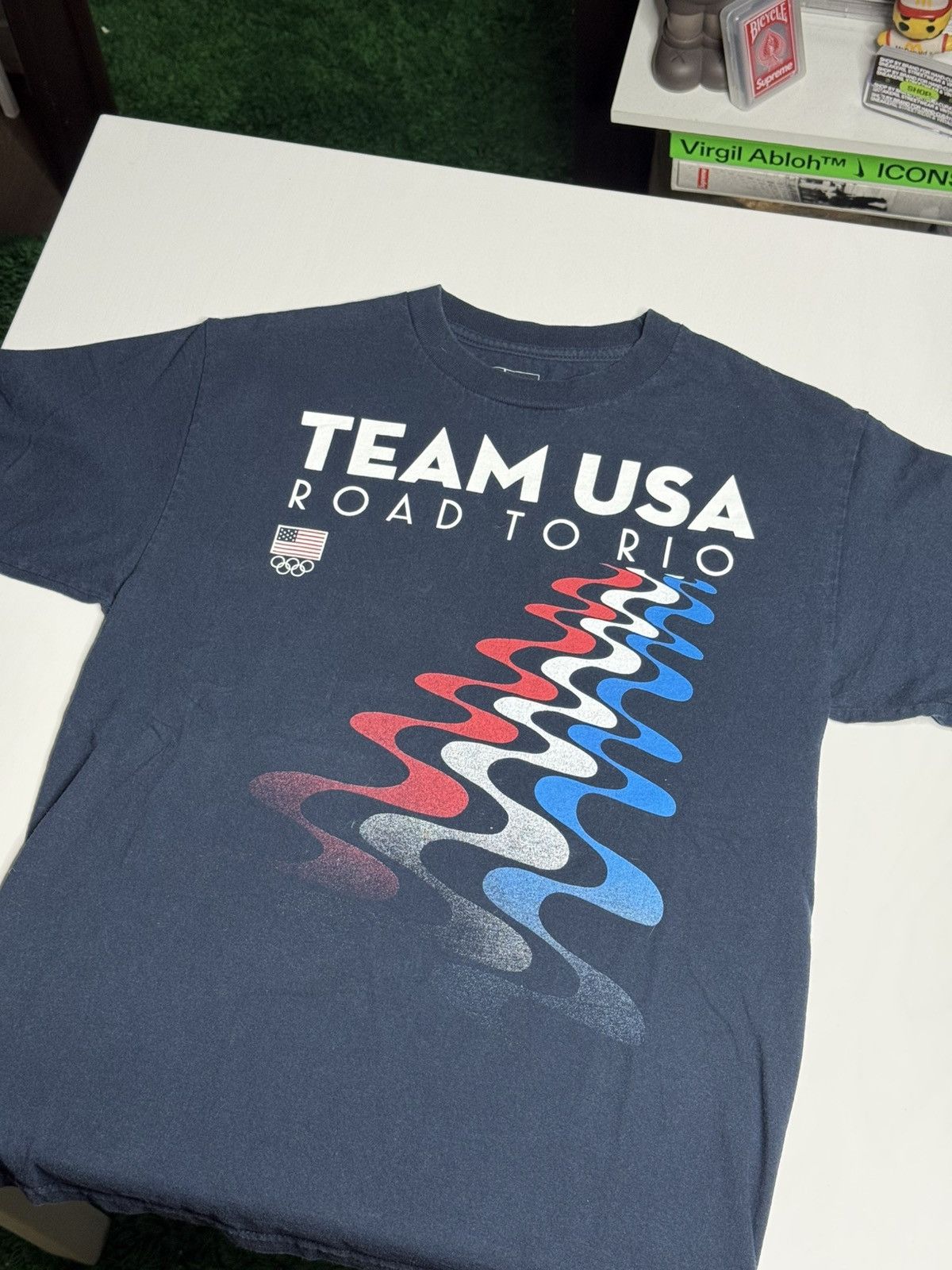 USA Olympics Y2K 2014 Team USA Road To Rio Tee “Navy” [M] PREOWNED Size US M / EU 48-50 / 2 - 1 Thumbnail