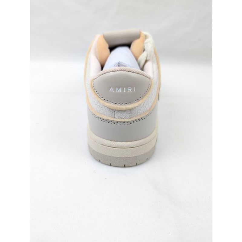Amiri o1rshd1 Collegiate Skelton Low-Top Sneakers in Birch White Size US 12 / EU 45 - 10 Thumbnail