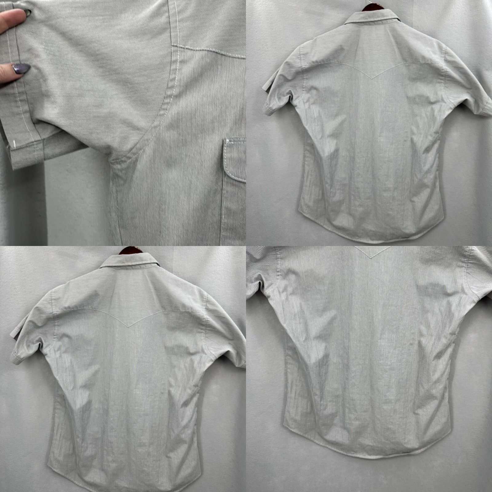Vintage Vintage Flying R Ranchwear Cowboy Shirt Men 18 Pearl Snap Stripe Western Cotton Casual Size US L / EU 52-54 / 3 - 8 Thumbnail