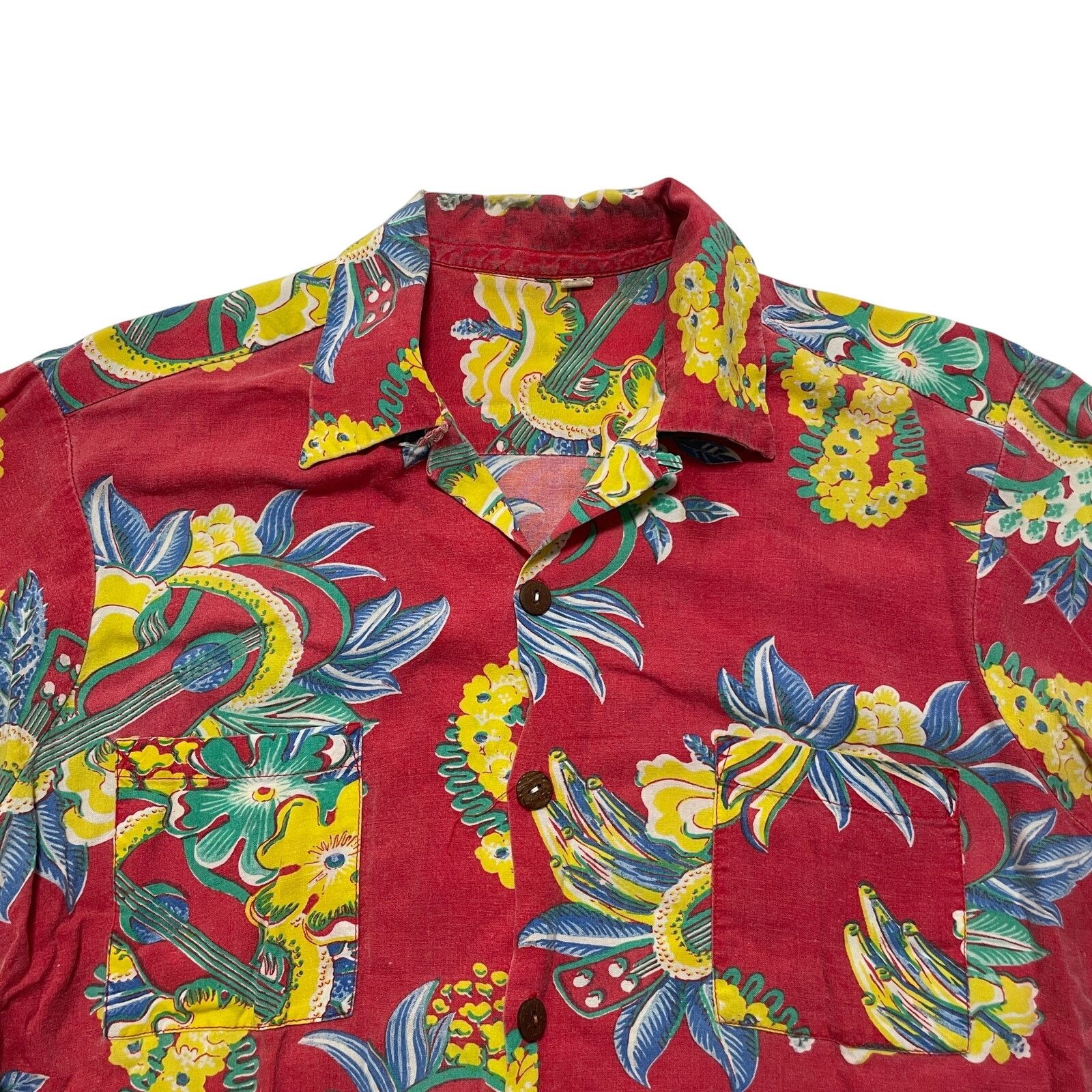 Vintage True Vintage 50s 60s Loop Collar Hawaiian Button Up Shirt L Size US L / EU 52-54 / 3 - 3 Thumbnail