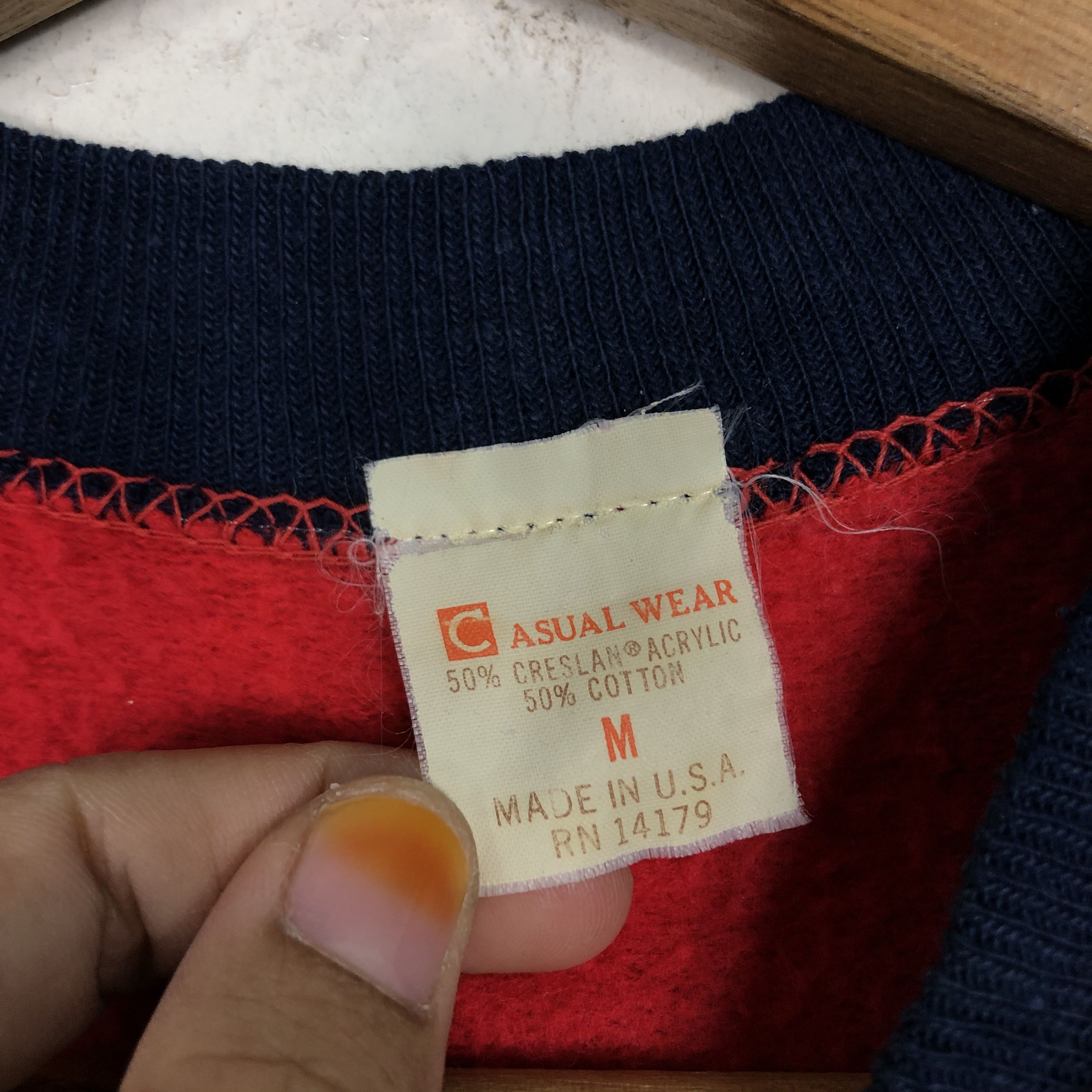Vintage 📌Vintage Sweatshirt Made in Usa Kain 5050 Very Rare Size US M / EU 48-50 / 2 - 13 Thumbnail