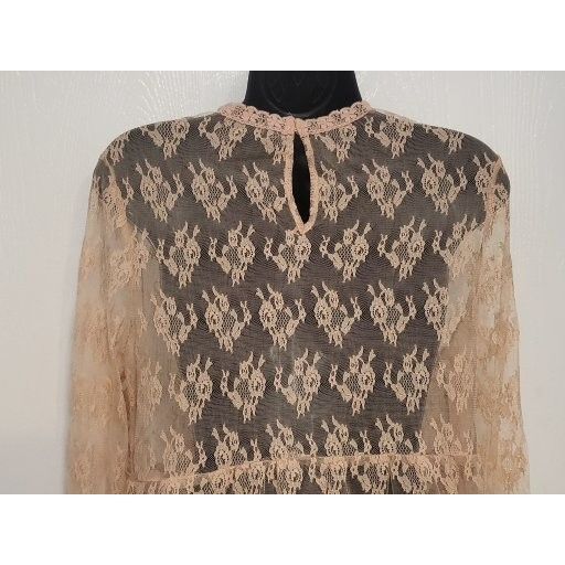 Buffalo David Bitton Buffalo David Bitton Sheer Feminine Lace Blouse Women Sz M P Size M / US 6-8 / IT 42-44 - 5 Thumbnail