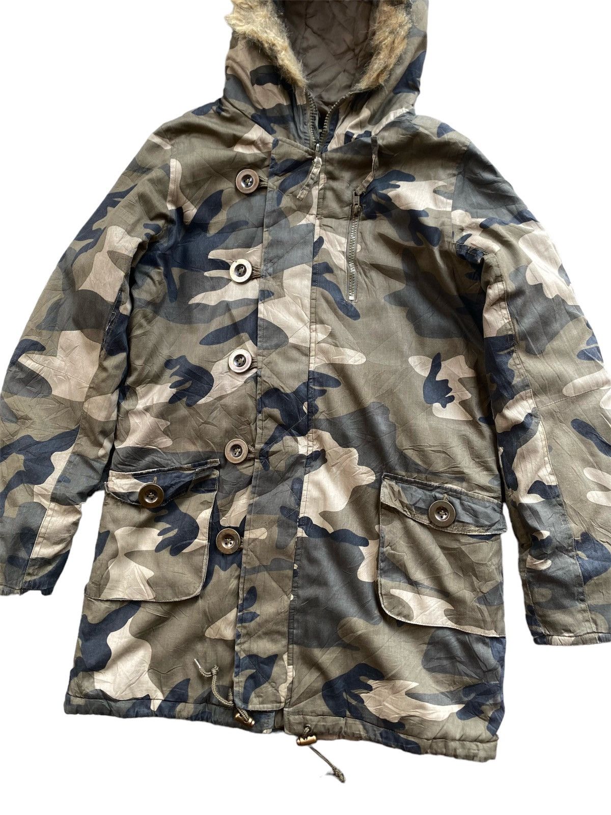 If Six Was Nine × Japanese Brand × Le Grande Bleu (L.G.B.) Vintage Dosoh Fur Parka Jacket ifsixwasnine style Size US M / EU 48-50 / 2 - 3 Thumbnail