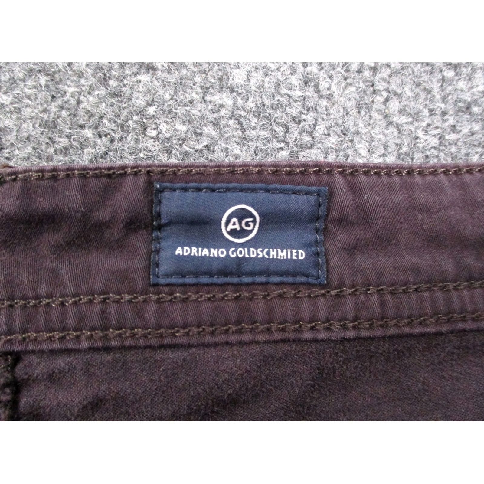 Vintage AG Adriano Goldschmied Jeans Mens 30 X 32 Purple Knit 5-Pocket Straight Vintage No Size US 30 / EU 46 - 7 Thumbnail