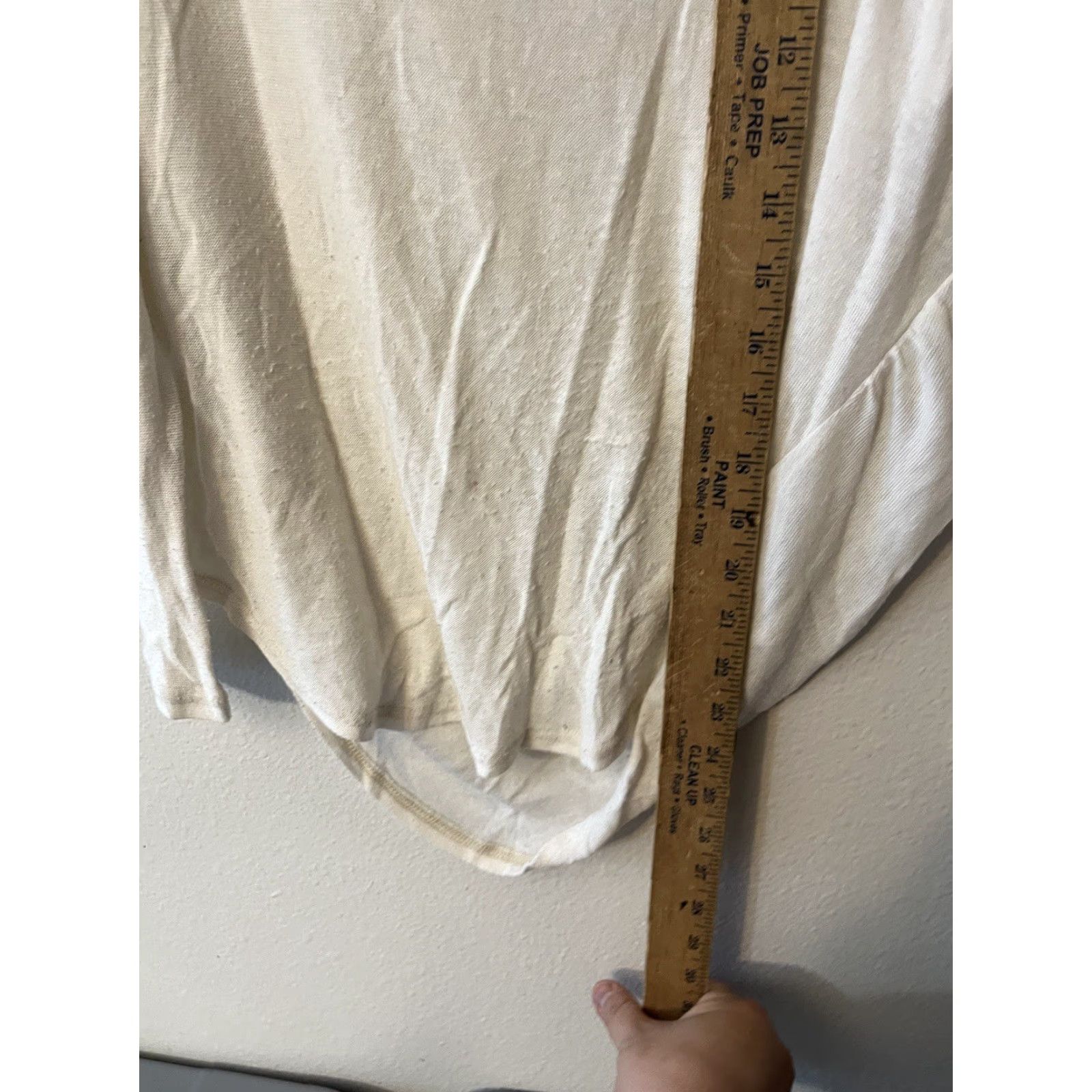 Vintage We The Free Solid Women Long Sleeve Oversized Size Small Blouse Tunic White S Ladies Womens Size S / US 4 / IT 40 - 4 Thumbnail
