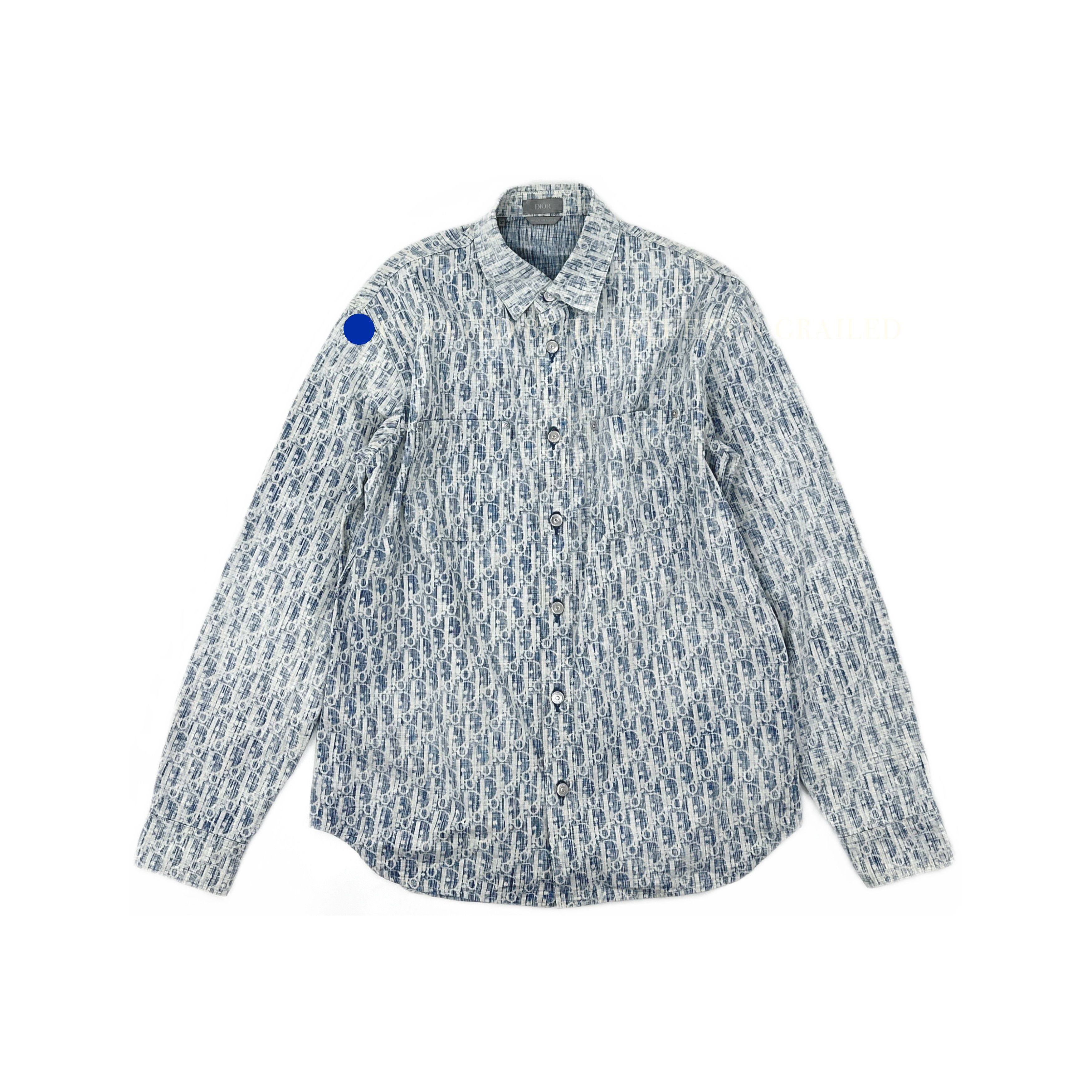 Dior × Hedi Slimane Dior Homme S/S'04 Pinstripe Long Sleeve Shirt