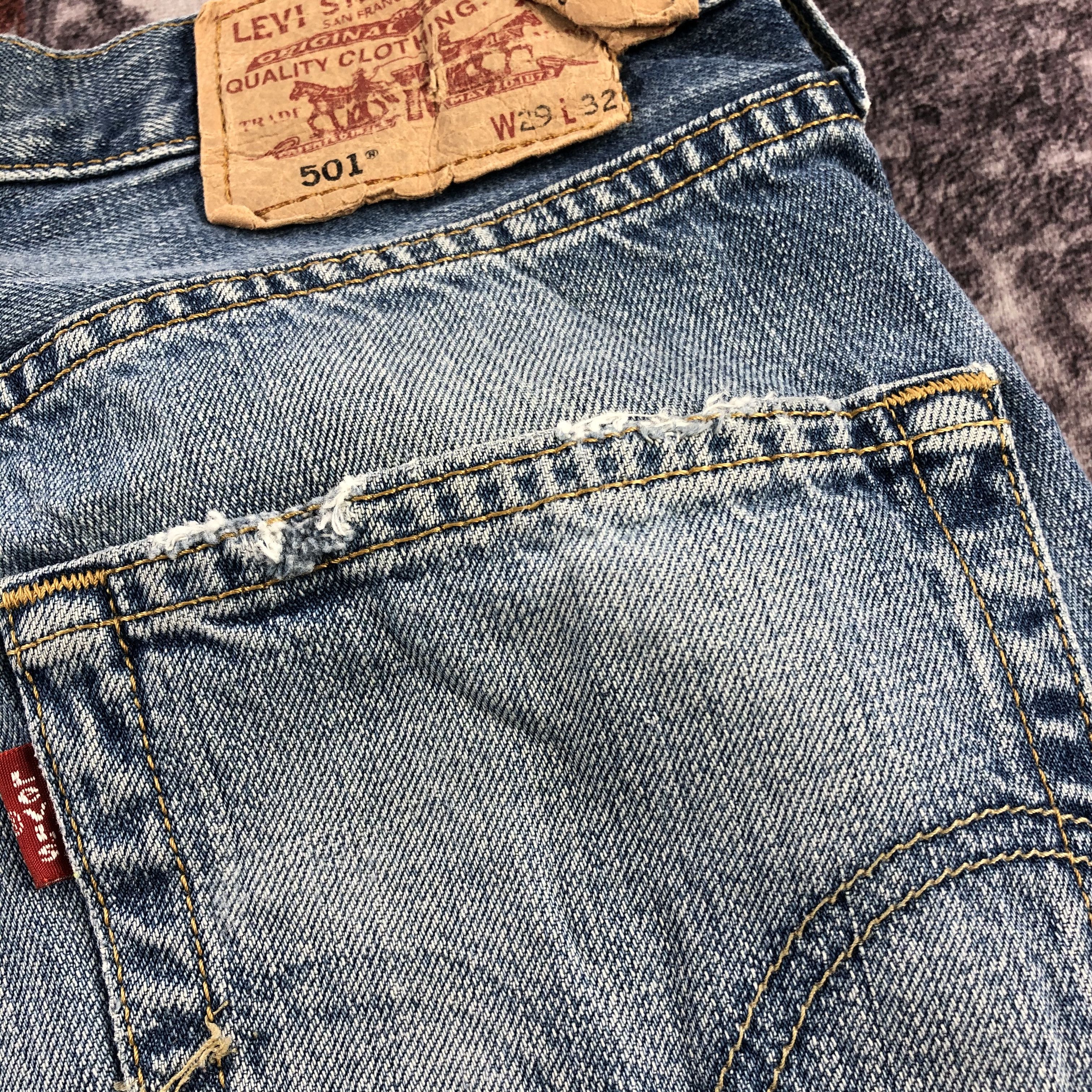 Levi's × Vintage 90s Vintage Blue Wash Levis 501 Jeans-JM2777 Size US 29 - 7 Thumbnail