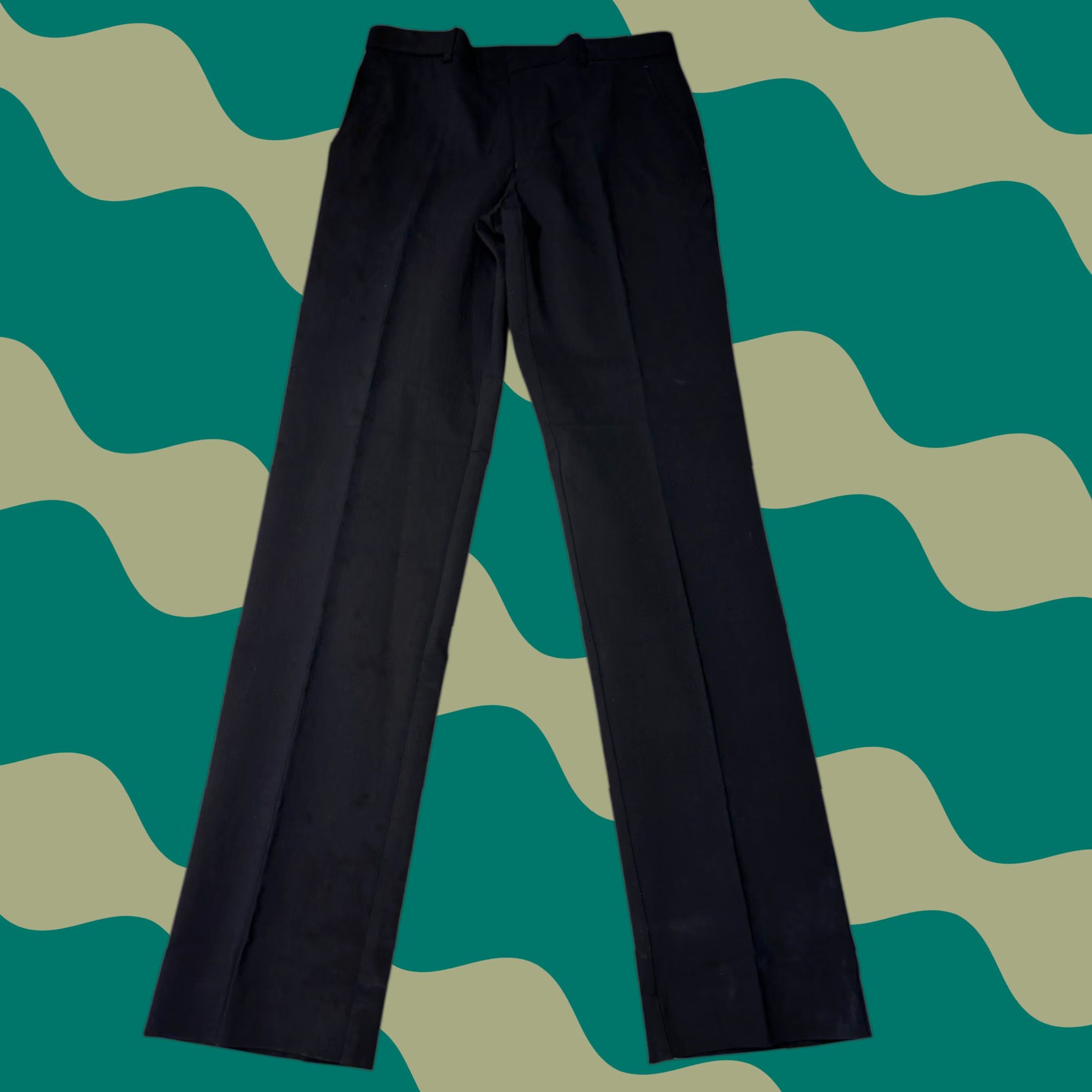 Tommy Hilfiger Tommy Hilfiger THFlex Pants Mens Dress Pants Slim Straight Black 30 x 32 Stretch Pockets Wrinkle Resistant Business Travel Modern Fit Size US 30 / EU 46 - 1 Thumbnail