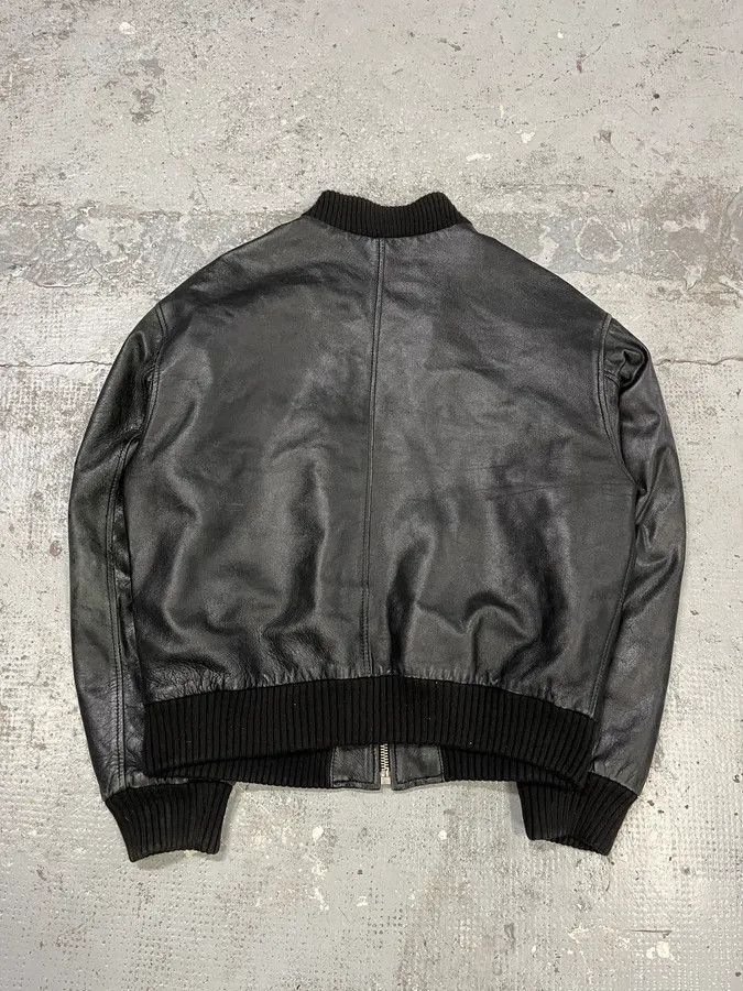 Vintage 2000s Artisanal Black Vintage Leather Bomber Size US S / EU 44-46 / 1 - 7 Thumbnail