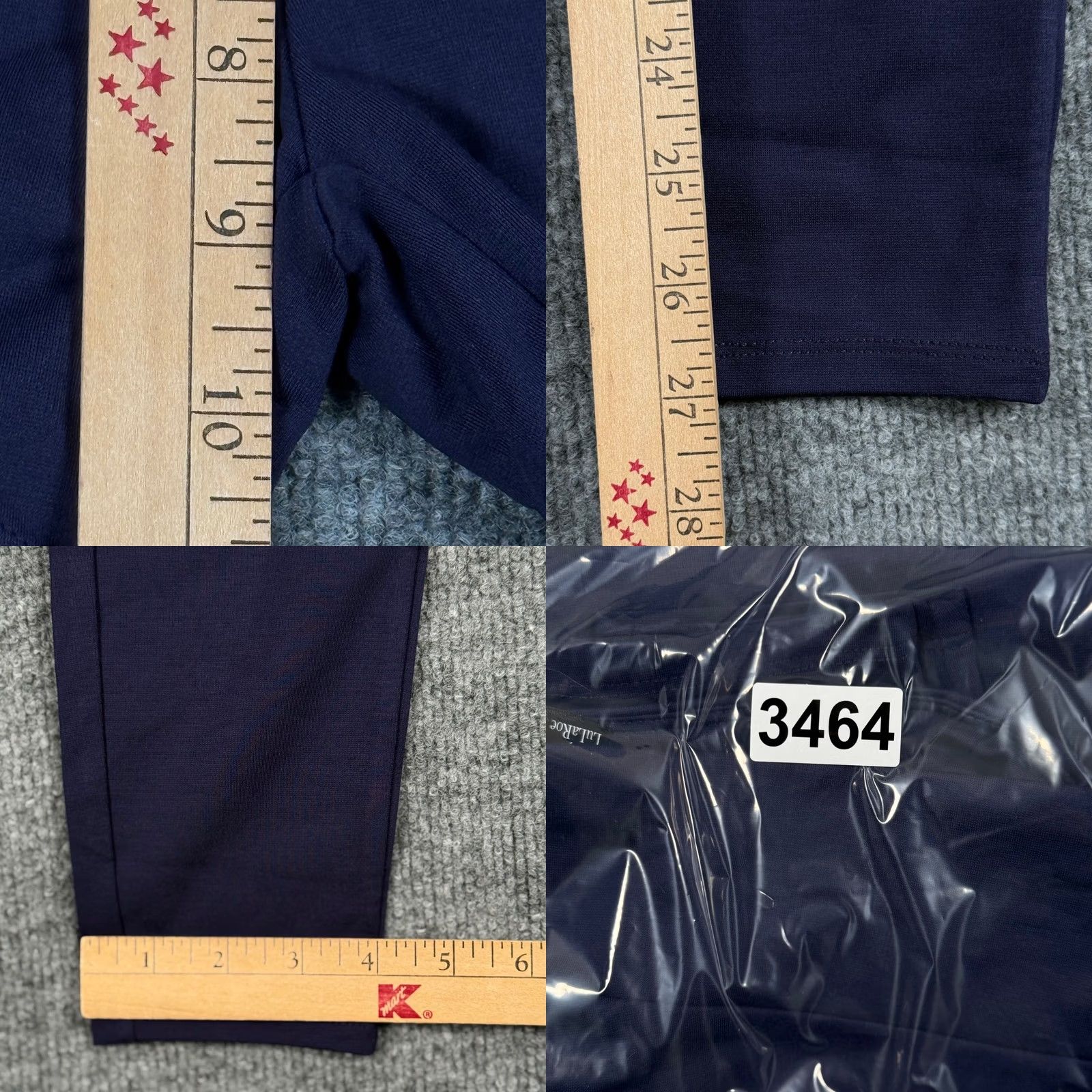 Vintage LuLaRoe Luxe Moto Leggings Navy Blue Ankle Women S High Rise Mid Ribbed Jersey Yoga Gym Activewear Size 28" / US 6 / IT 42 - 9 Thumbnail