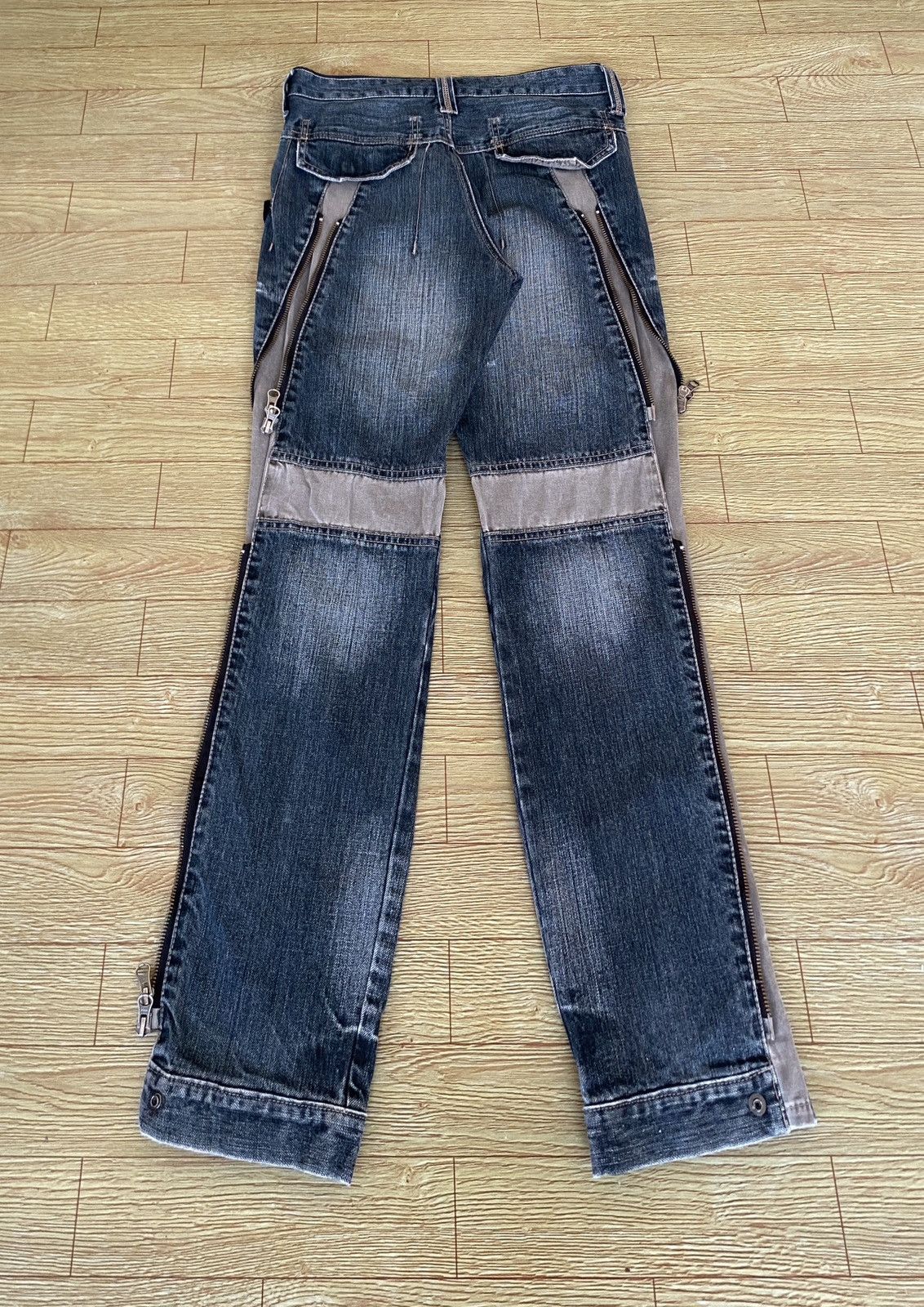 PPFM Very Rare Vintage Brand PPFM Tactical Bondage Jeans 1990s Size US 30 / EU 46 - 2 Thumbnail