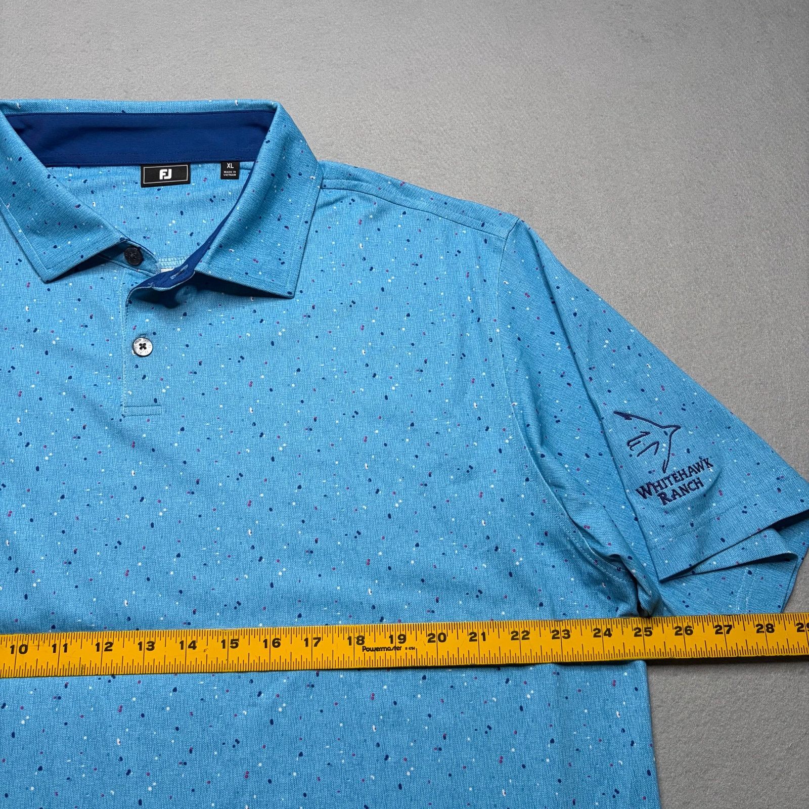 Footjoy FootJoy FJ Whitehawk Ranch Golf Polo Shirt Men’s XL Blue Size US XL / EU 56 / 4 - 6 Thumbnail