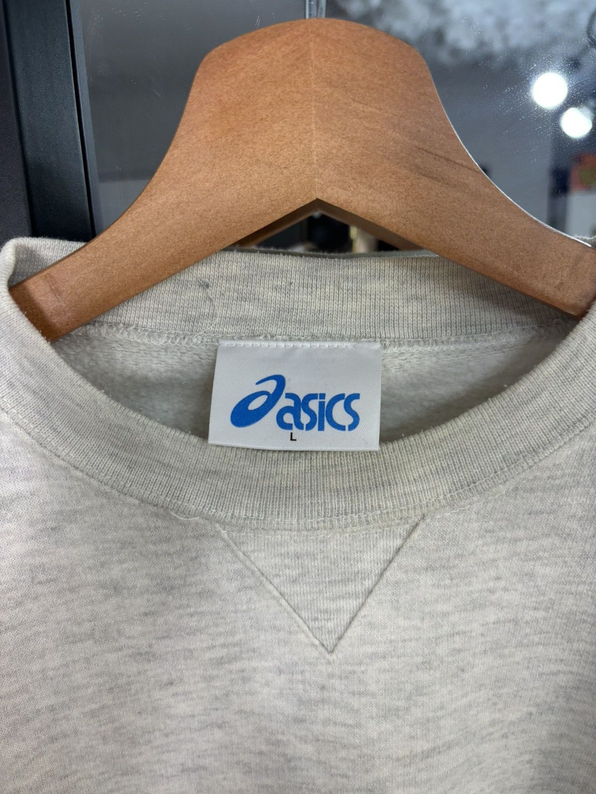 Asics × Japanese Brand × Vintage 90s Vintage Embroidery Big Logo Asics Sweatshirt Japanese Size US L / EU 52-54 / 3 - 8 Thumbnail