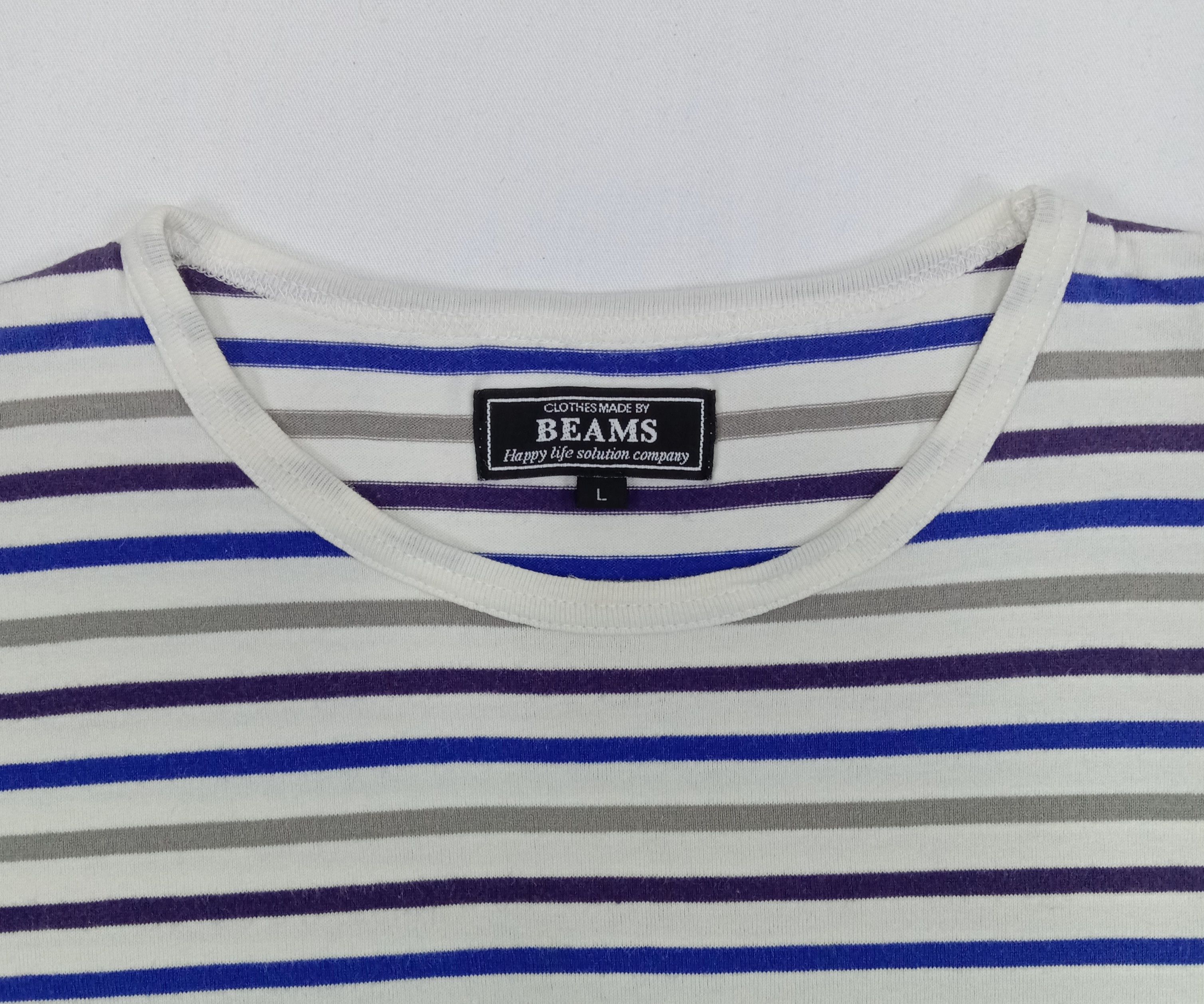 Beams Plus Vintage Beams Striped T Shirt Size US M / EU 48-50 / 2 - 2 Thumbnail