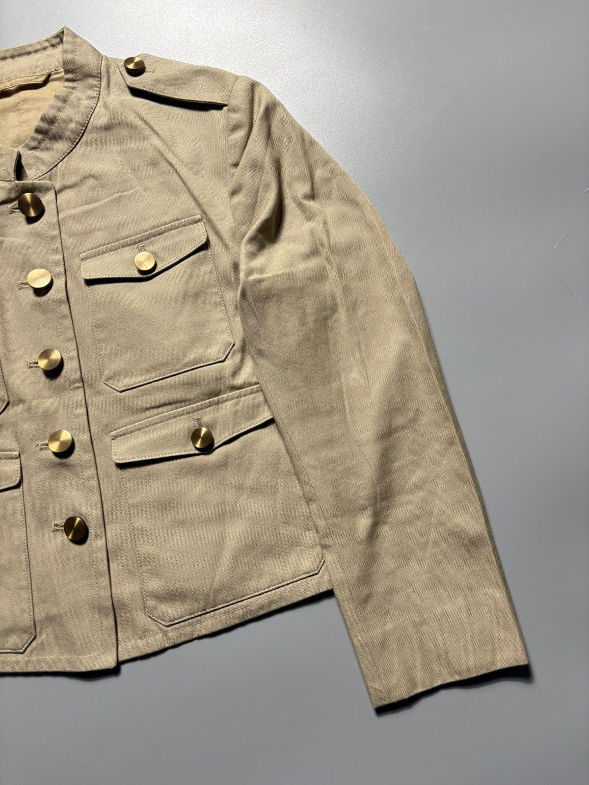 Gucci GUCCI TOMFORD ERA MILITARY CROP JACKET Size XS / US 0-2 / IT 36-38 - 4 Thumbnail
